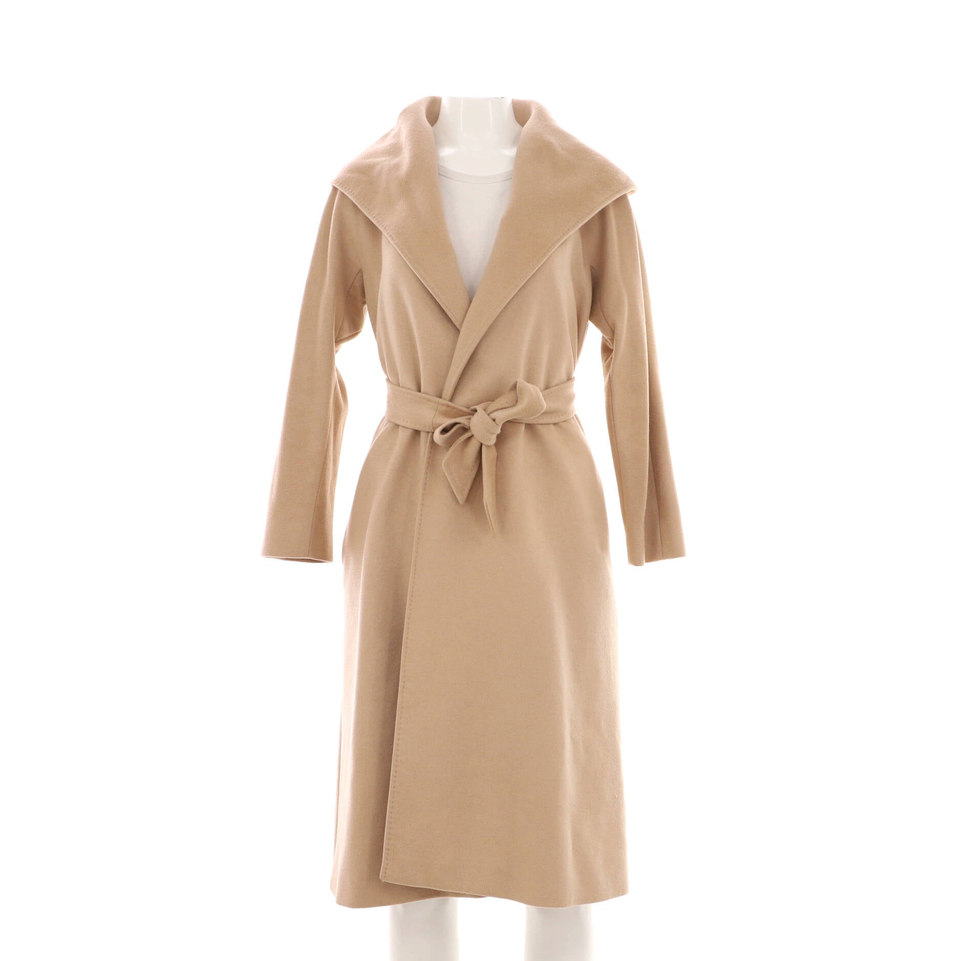 Women's Belted Wrap Long Coat Cashmere