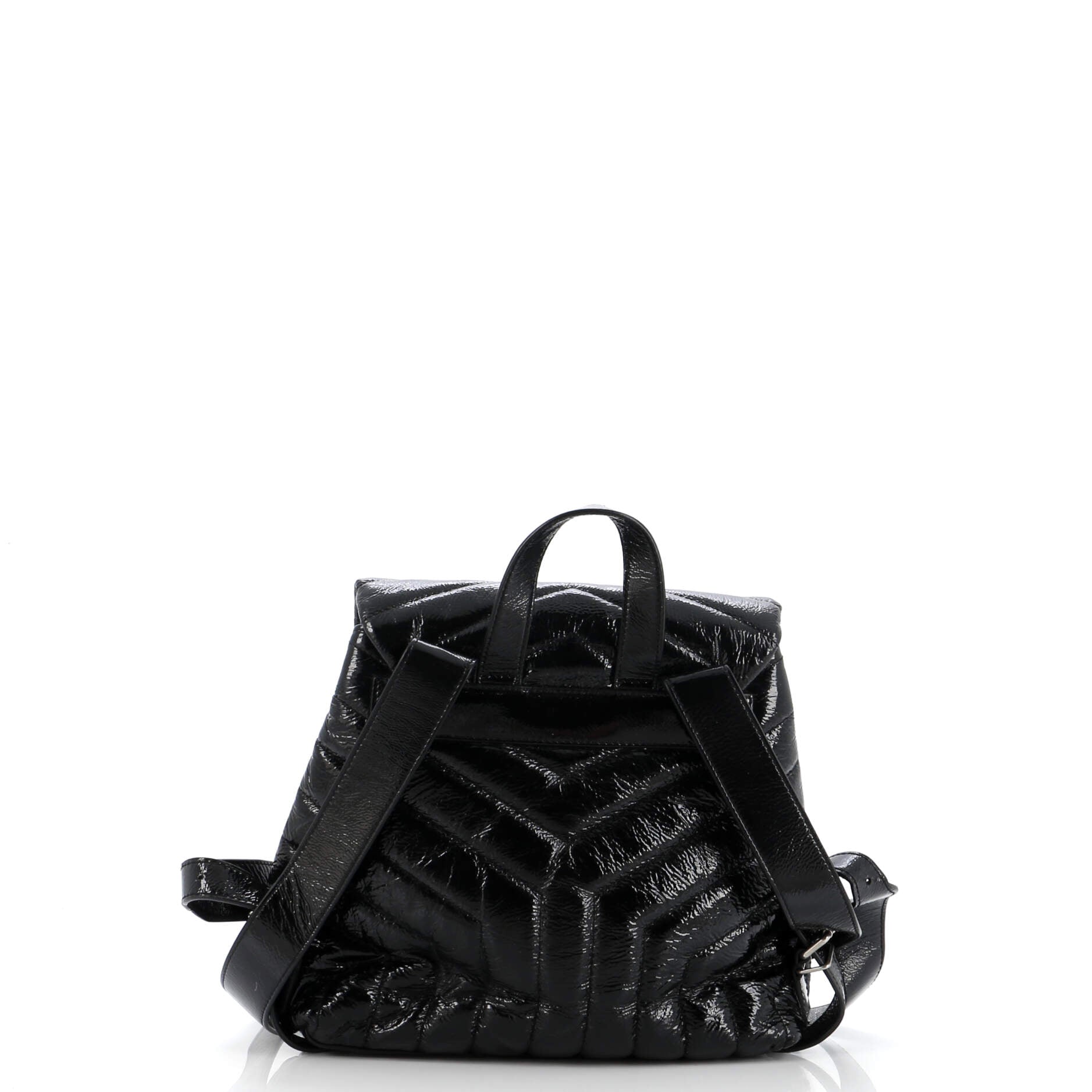 LouLou Backpack Matelasse Chevron Patent Small