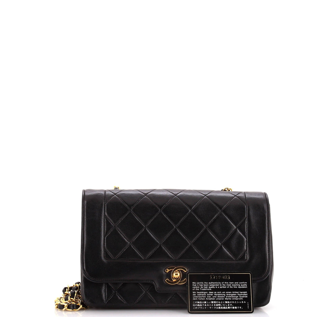 Vintage CC Chain Flap Bag Quilted Lambskin Medium