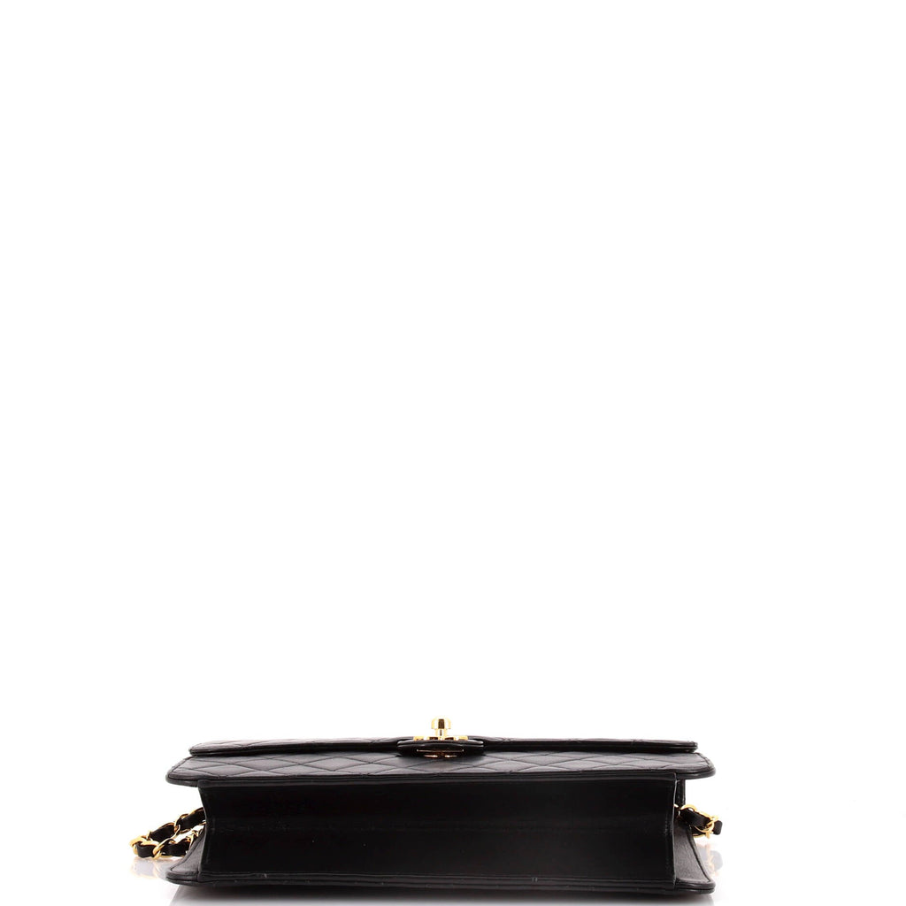 Vintage Clutch with Chain Quilted Leather Medium