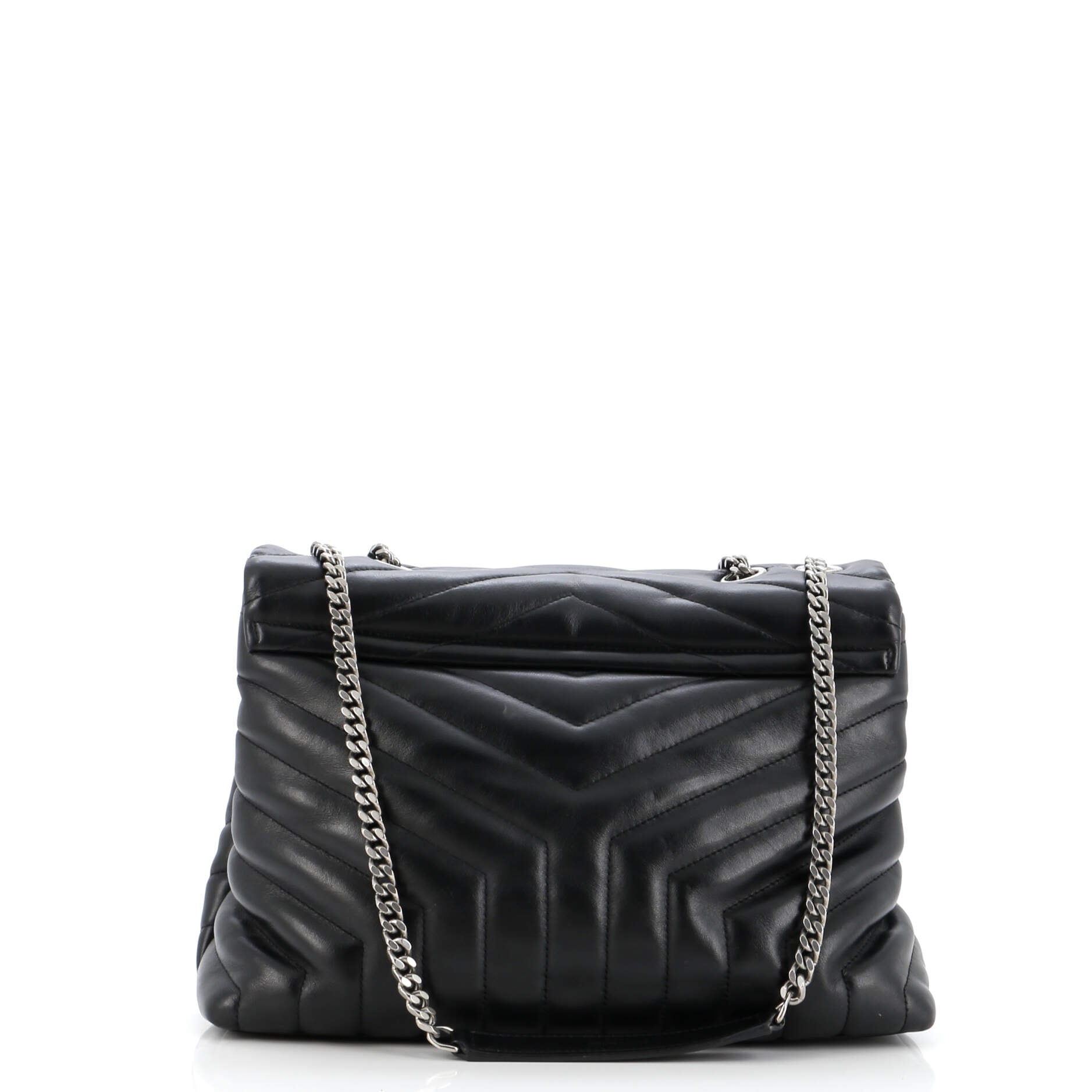 Loulou Shoulder Bag Matelasse Chevron Leather Medium