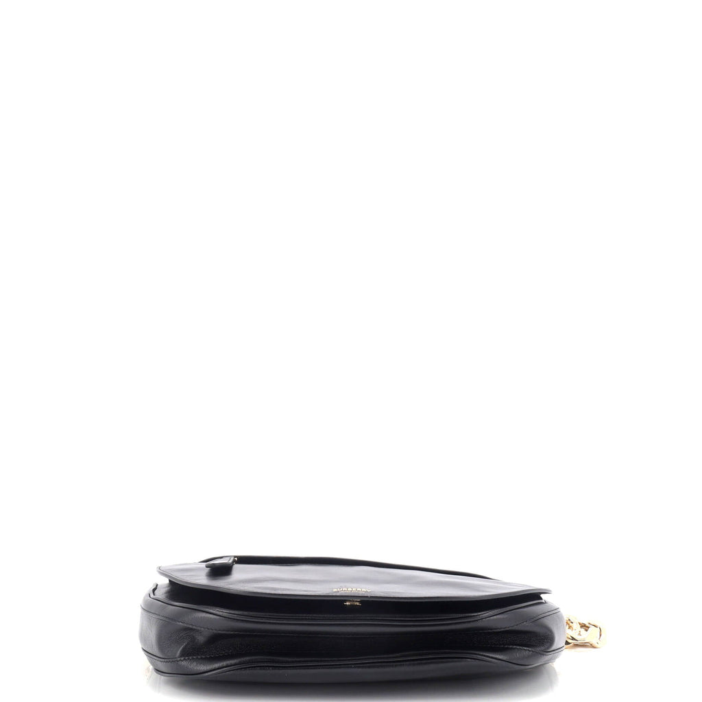 Olympia Flap Chain Shoulder Bag Leather Medium