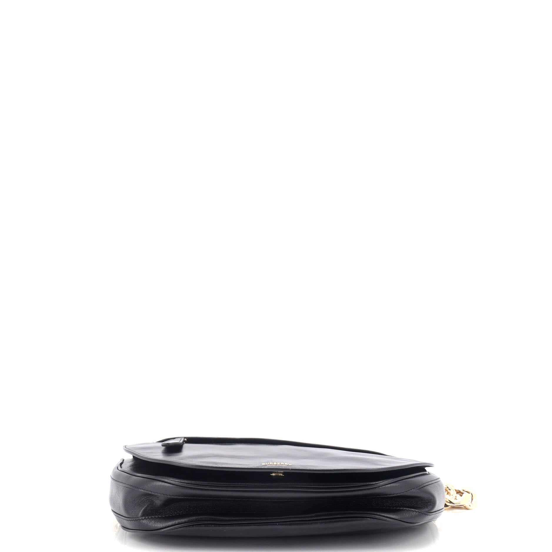 Olympia Flap Chain Shoulder Bag Leather Medium