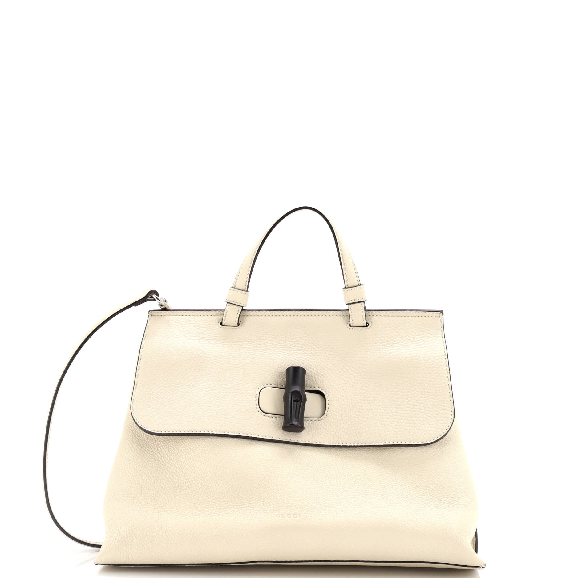 Bamboo Daily Top Handle Bag Leather Medium