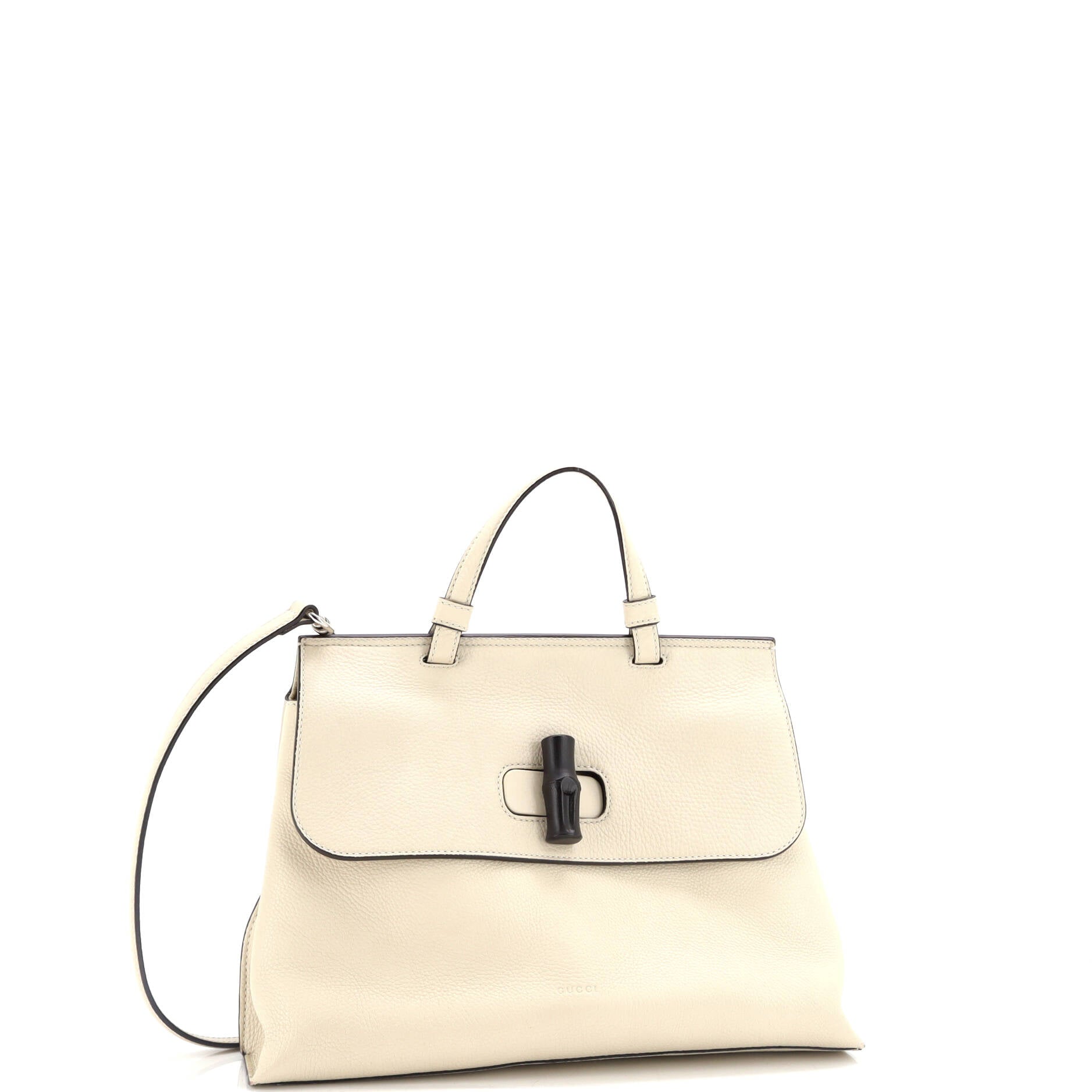 Bamboo Daily Top Handle Bag Leather Medium