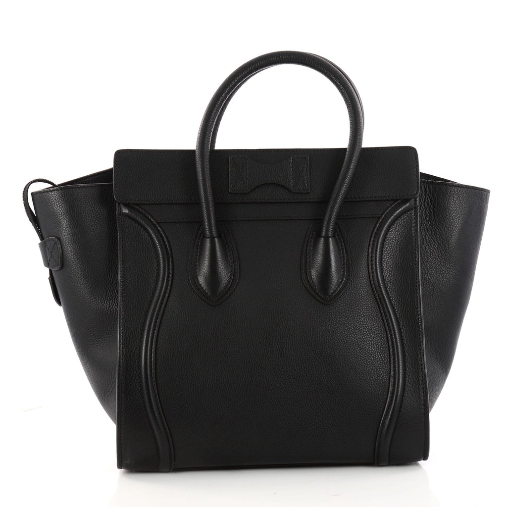 Luggage Handbag Grainy Leather Mini