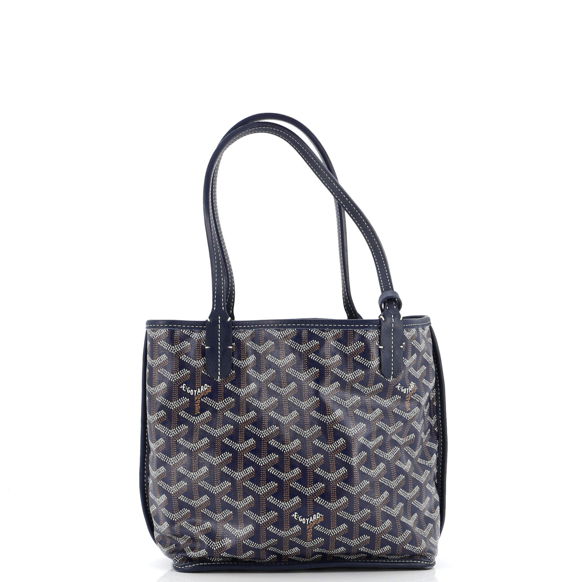 Anjou Reversible Tote Coated Canvas Mini