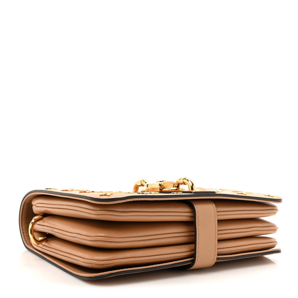 Calfskin Monogram Metal Rendez-Vous Camel