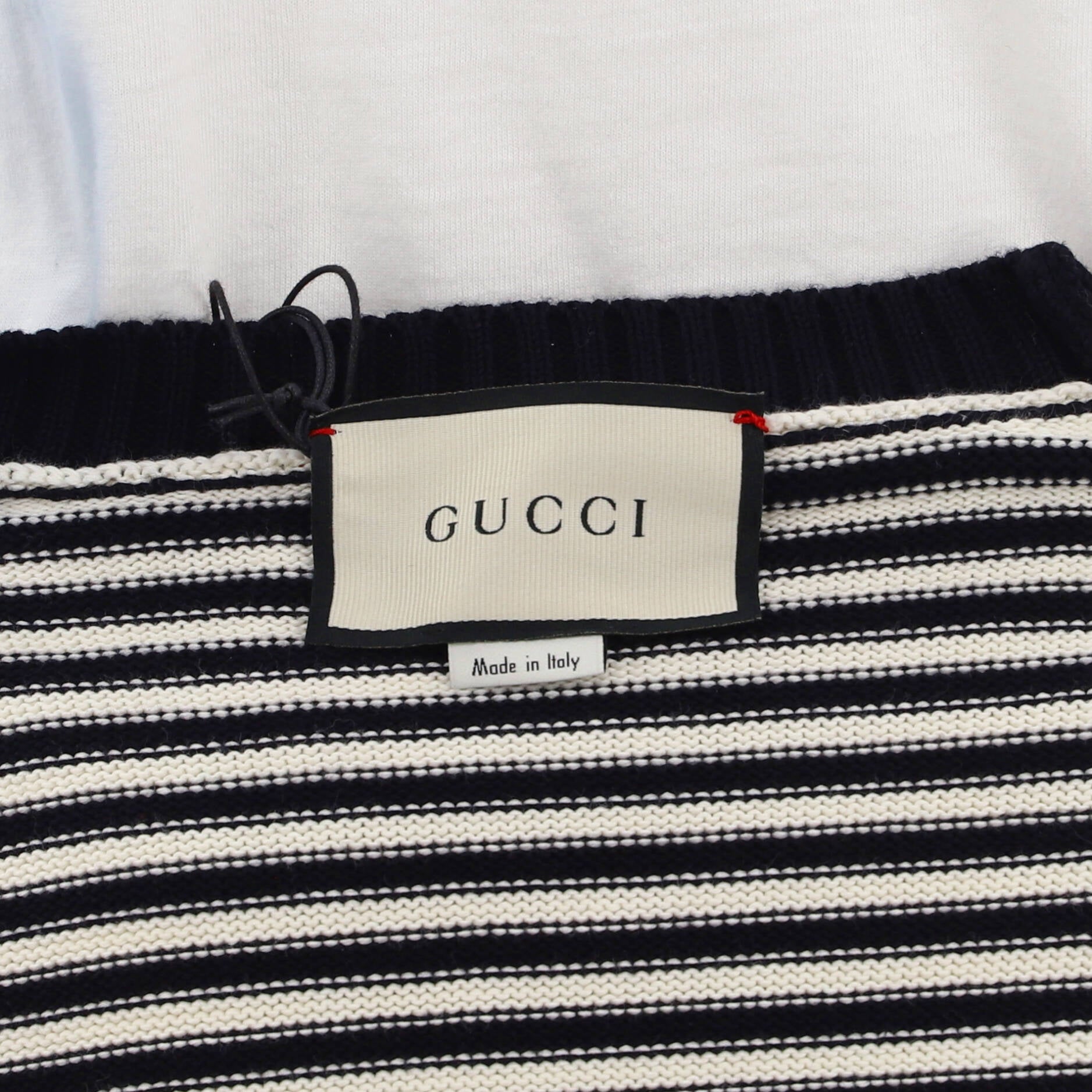 Men's GG Striped Crewneck Sweater Cotton