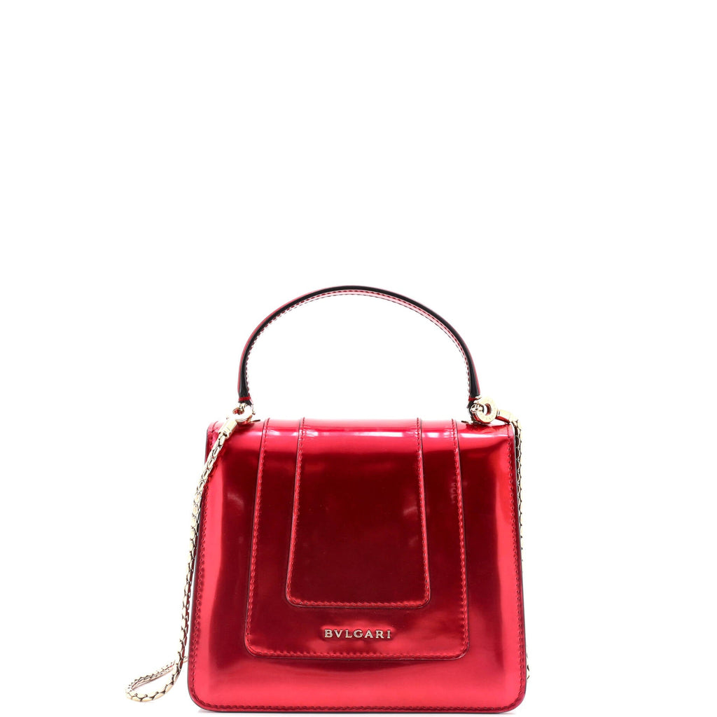 Serpenti Forever Top Handle Bag Leather Small
