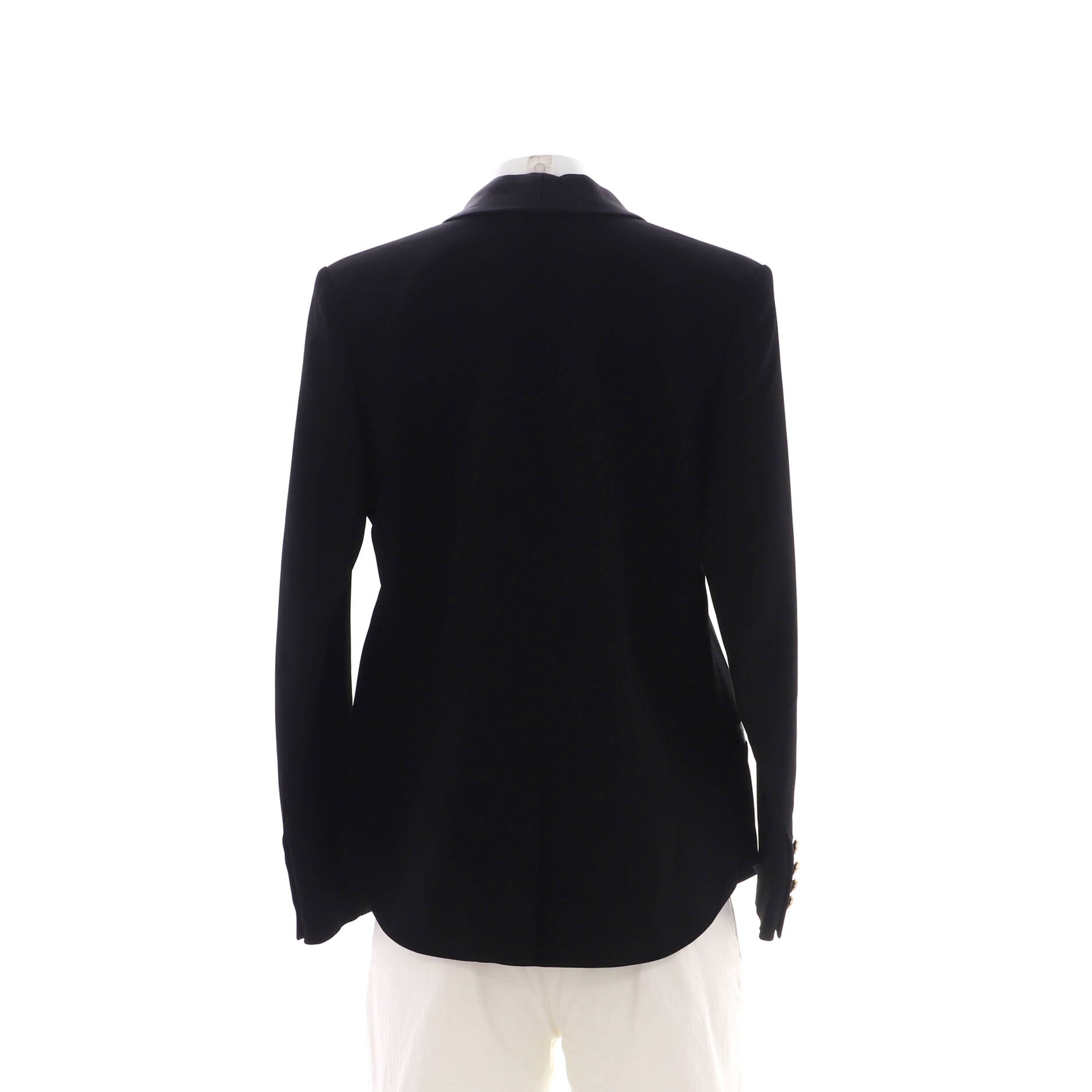 Women's Shawl Collar Double Breasted Blazer Viscose Blend
