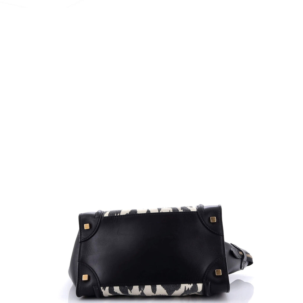 Luggage Bag Printed Canvas and Leather Mini
