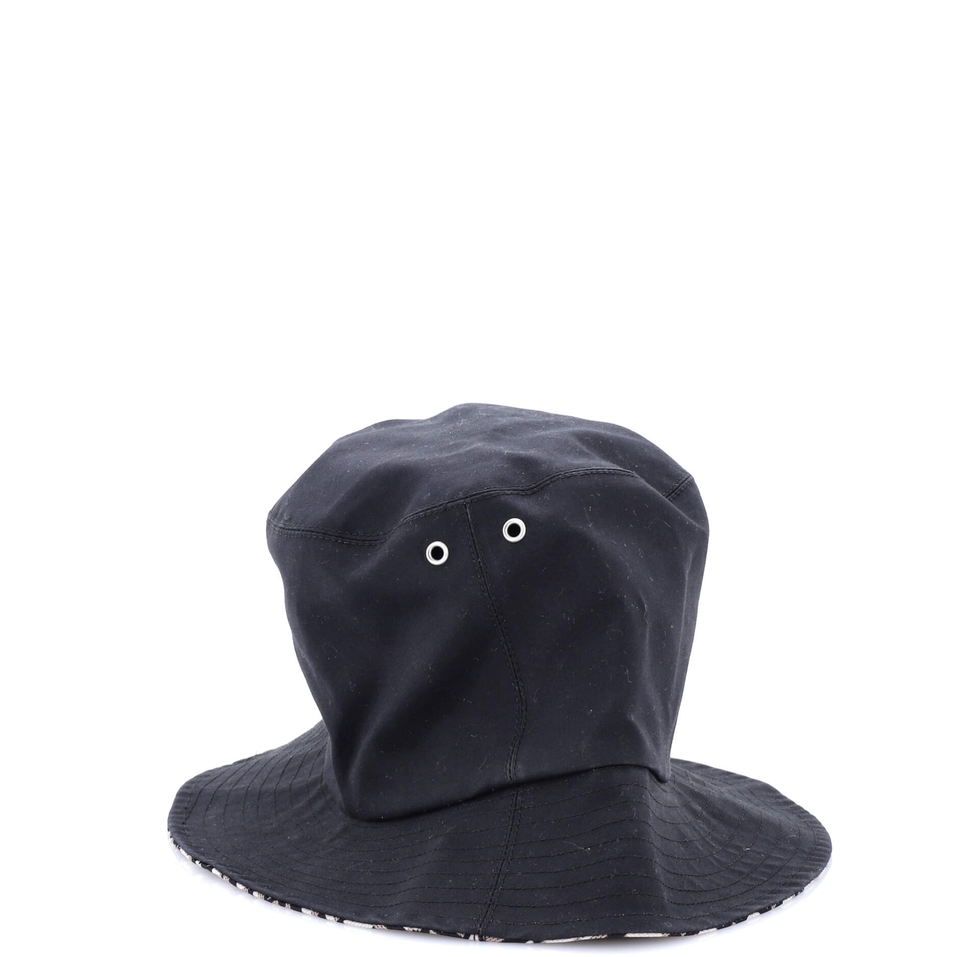 Teddy D Reversible Bucket Hat Cotton and Oblique Canvas