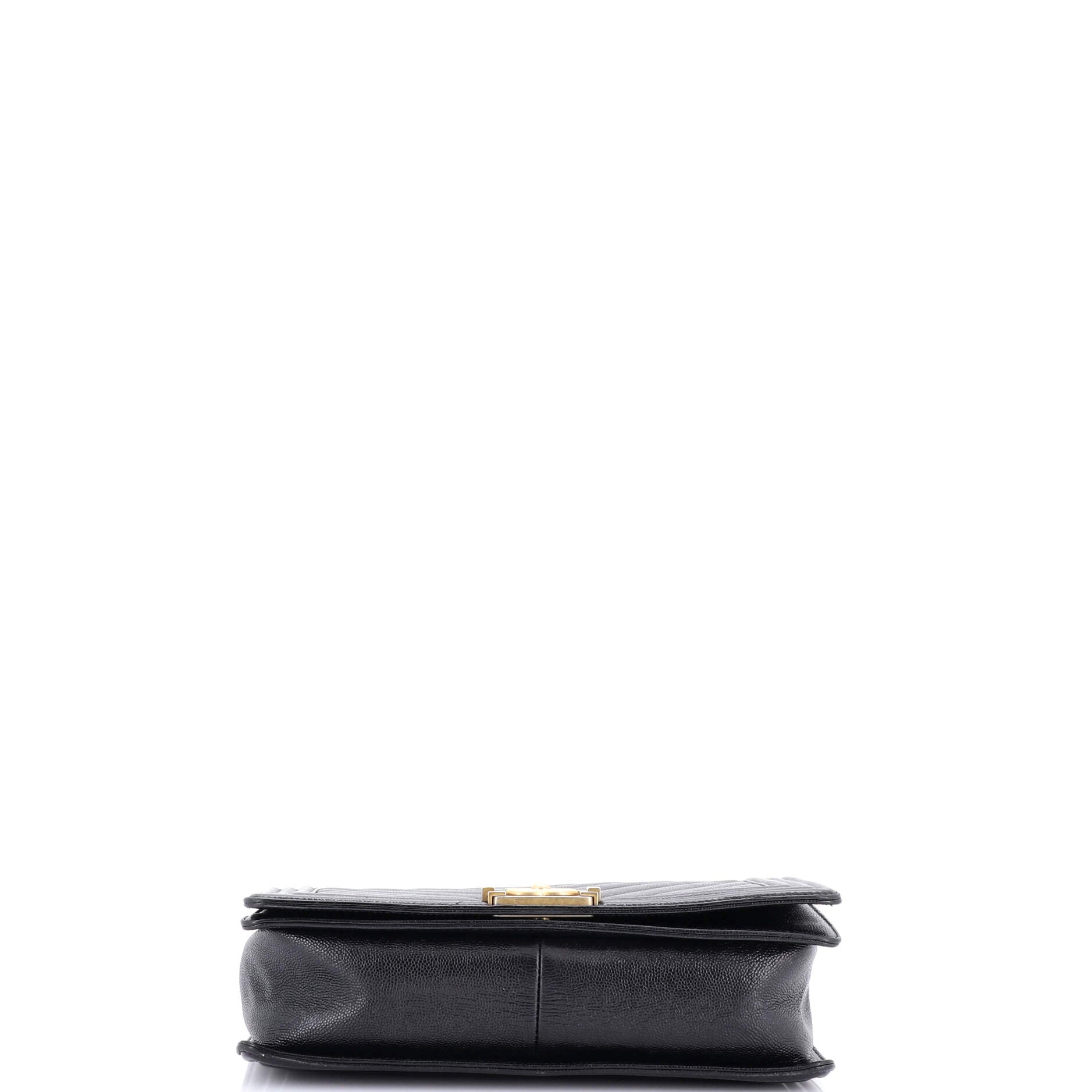 Boy Flap Bag Chevron Caviar New Medium
