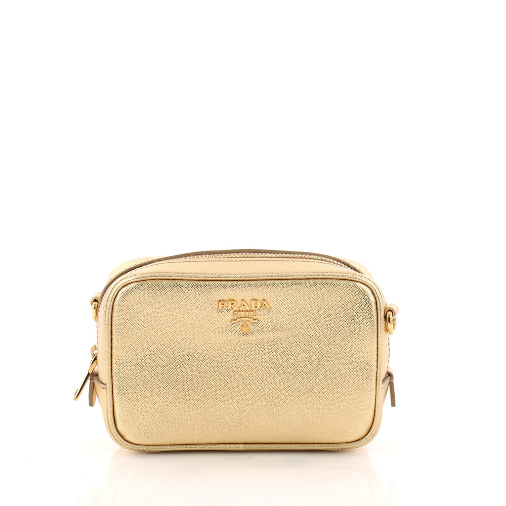 Zip Crossbody Bag Saffiano Leather Mini