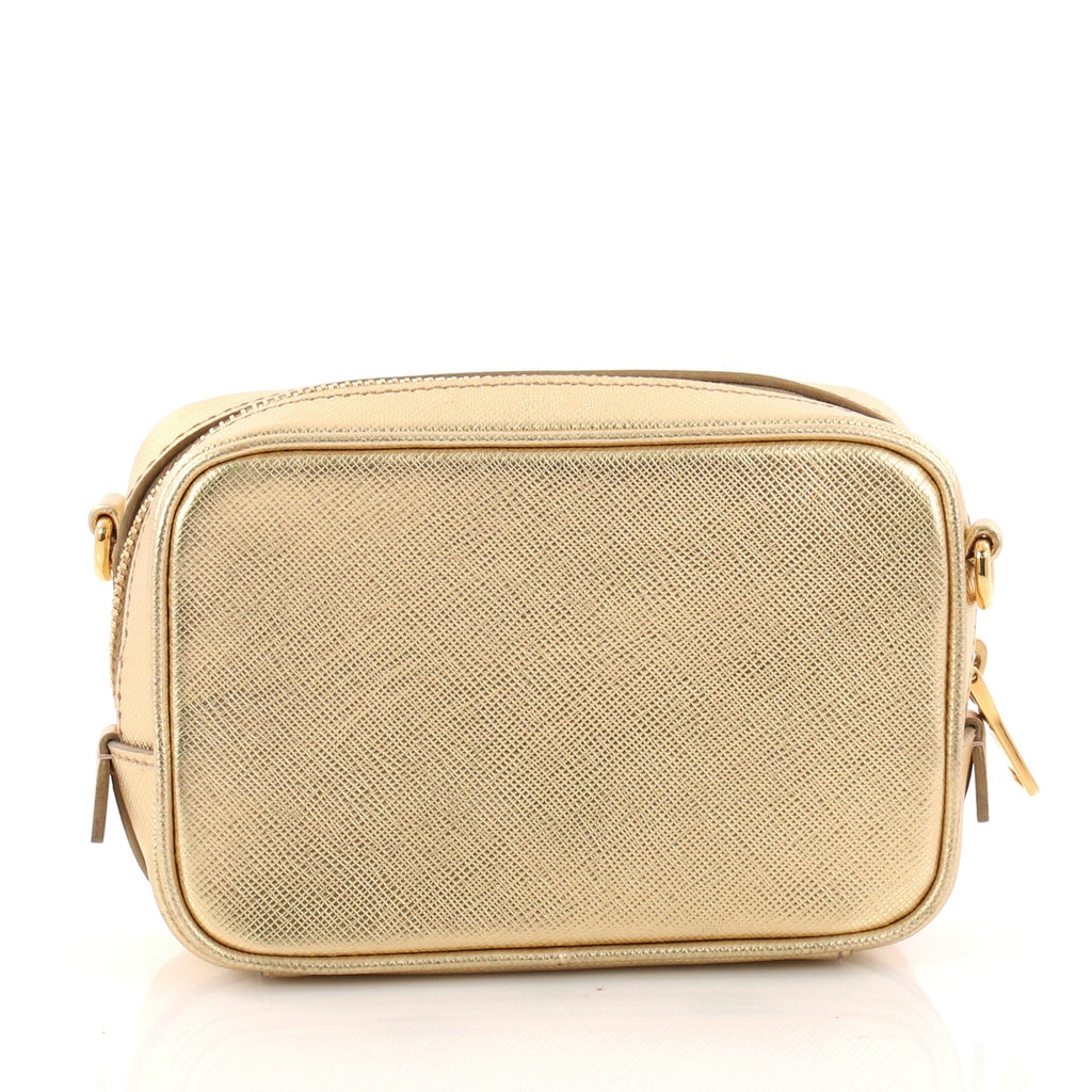 Zip Crossbody Bag Saffiano Leather Mini