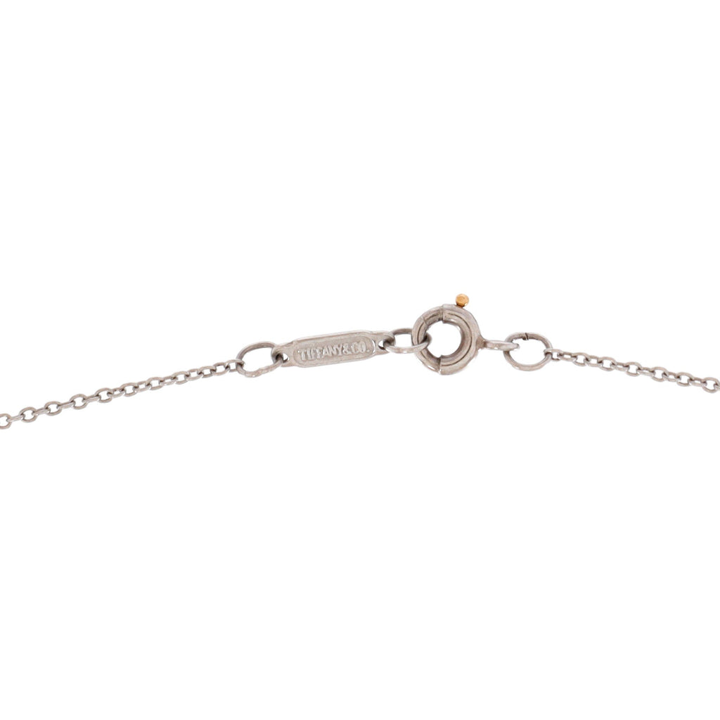 Cross Pendant Necklace Platinum and Diamonds Small