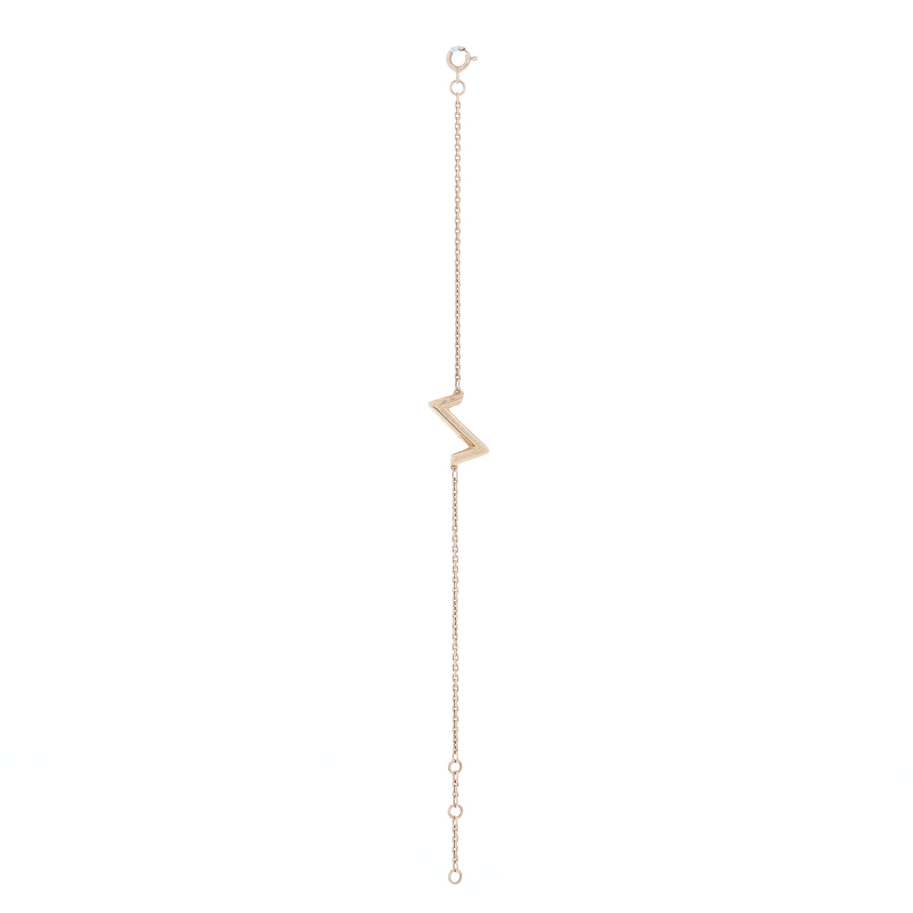 LV Volt Upside Down Chain Bracelet 18K Rose Gold