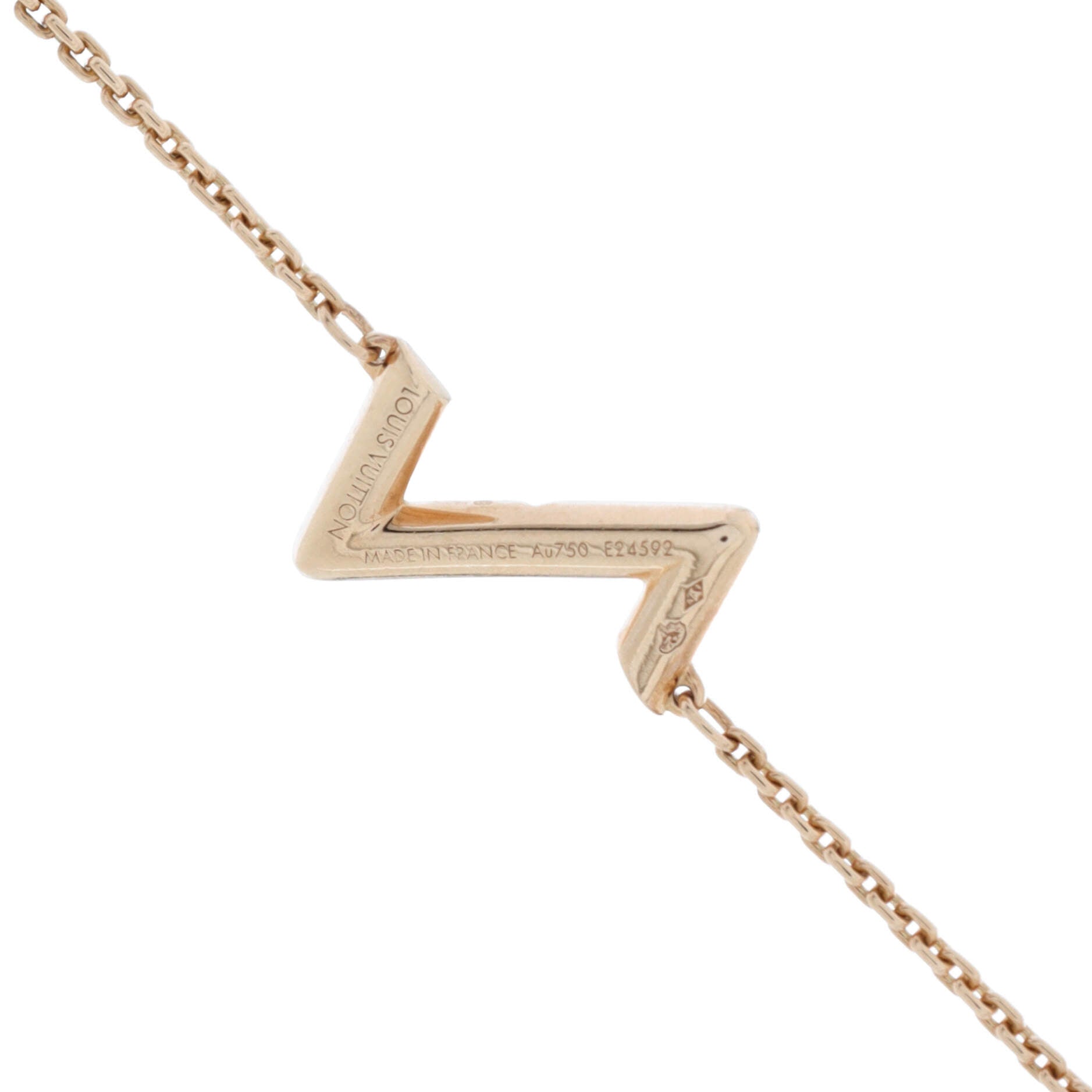 LV Volt Upside Down Chain Bracelet 18K Rose Gold