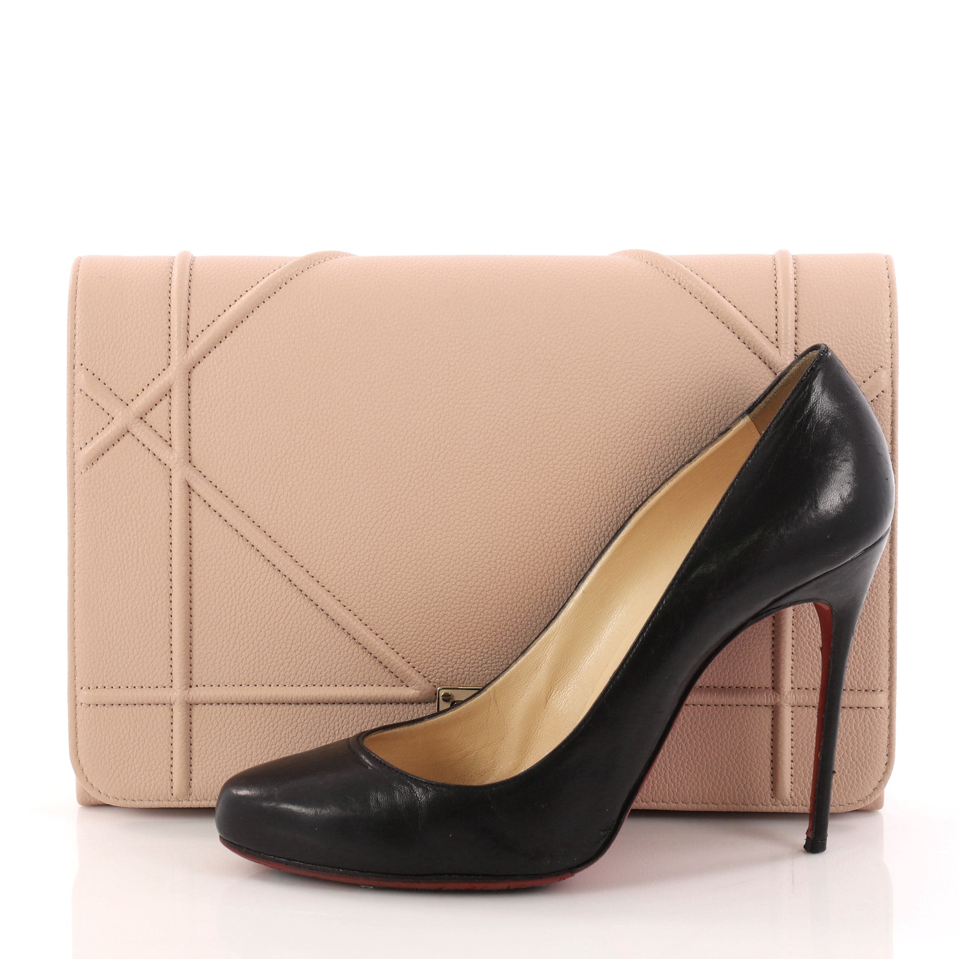 Diorama Flap Clutch Leather