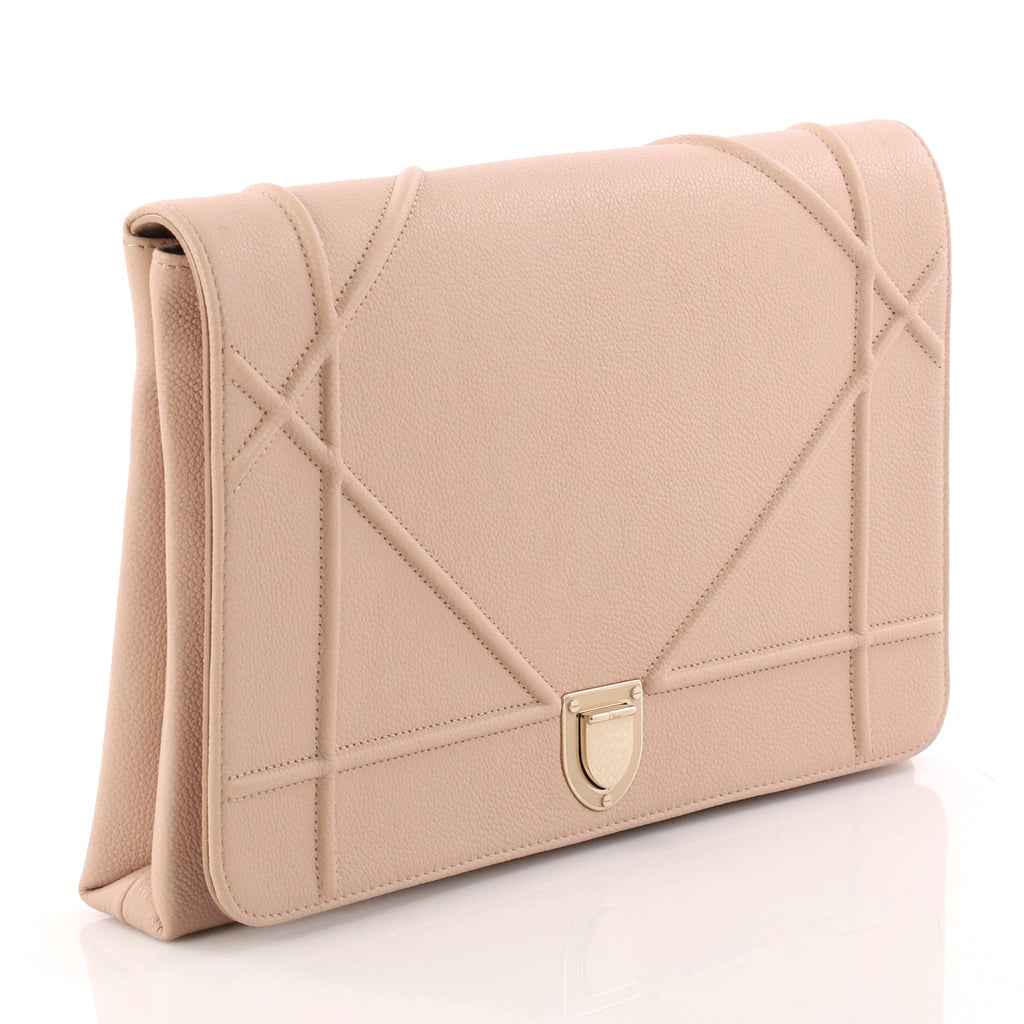 Diorama Flap Clutch Leather