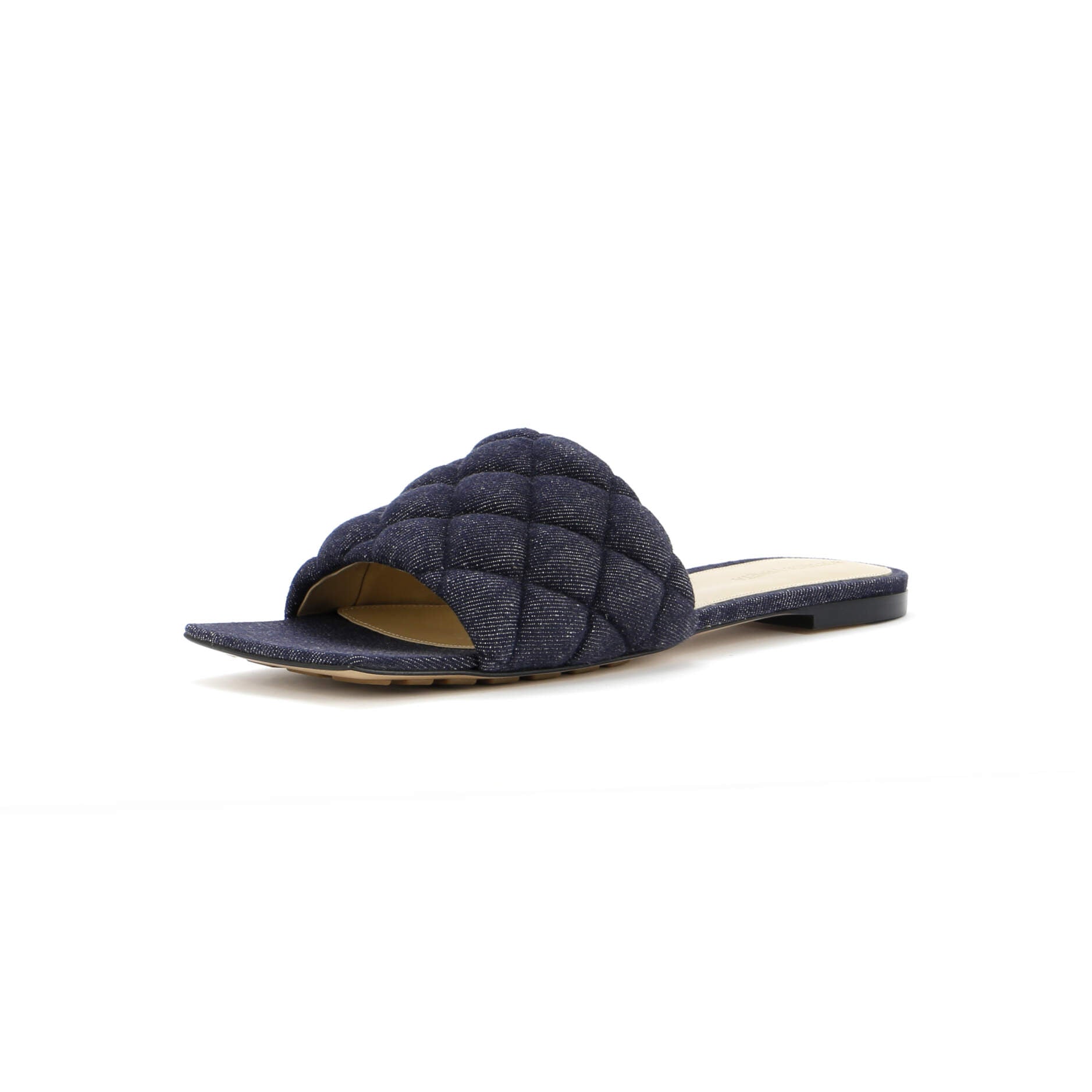 Women's The Padded Flat Sandals Quilted Denim