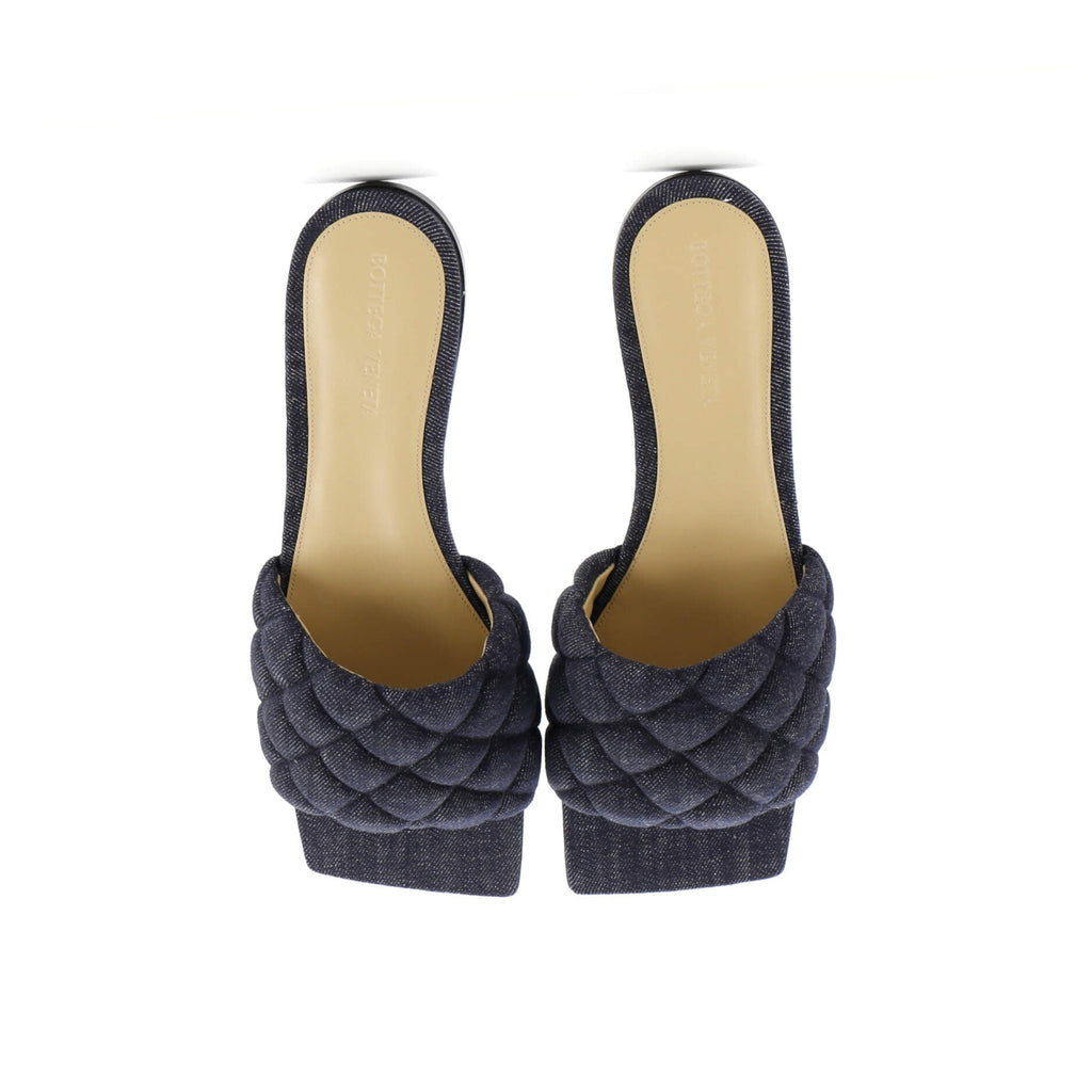 Women's The Padded Flat Sandals Quilted Denim