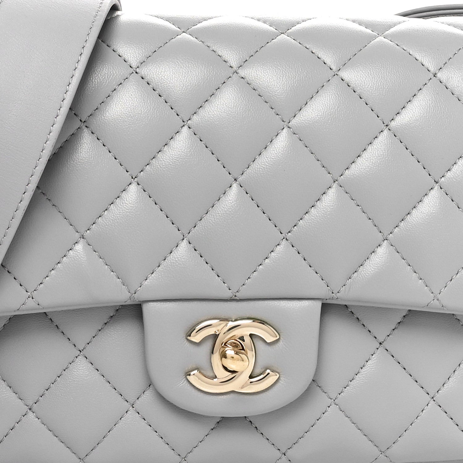 Calfskin Quilted Bolero De Chanel Flap Bag Grey