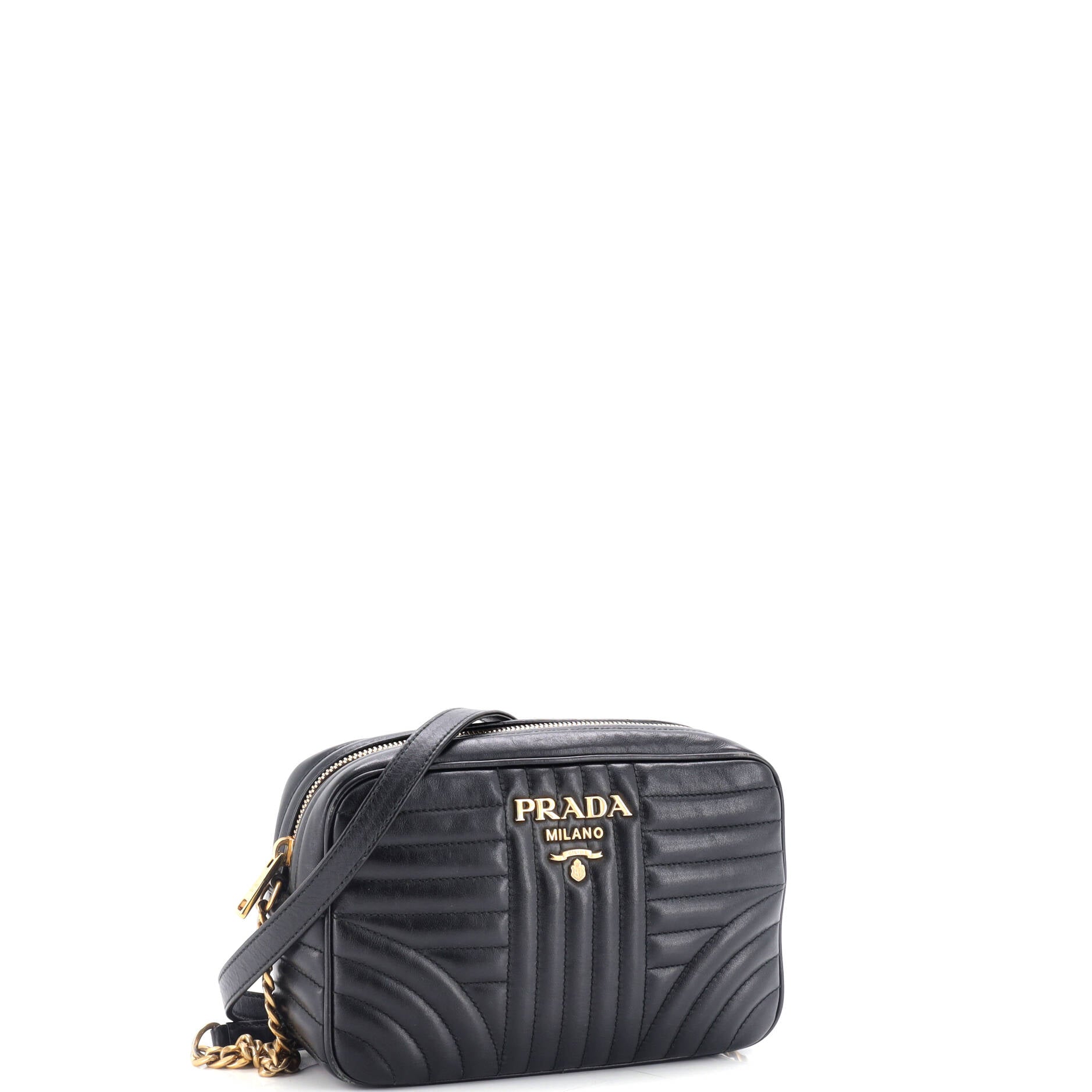 Camera Bag Diagramme Quilted Leather Small