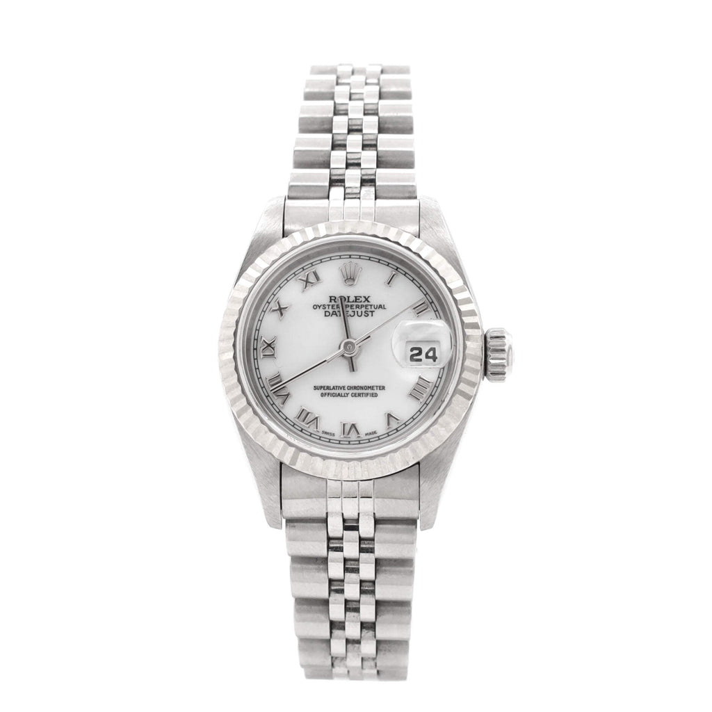 Oyster Perpetual Datejust Automatic Watch Stainless Steel and White Gold 26