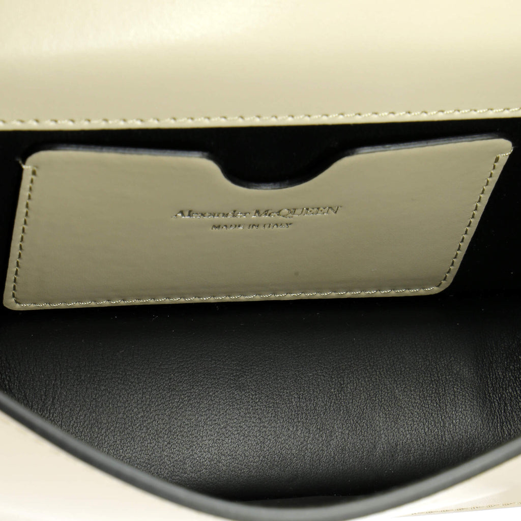 Biker Jewelled Flap Satchel Leather Mini