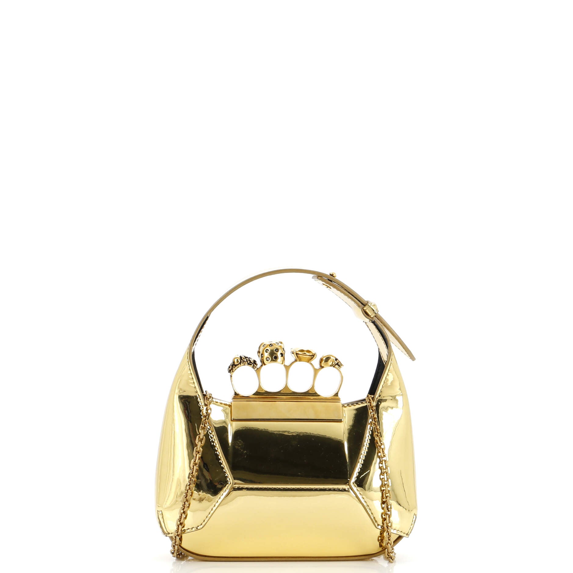Jewelled Hobo Leather Mini