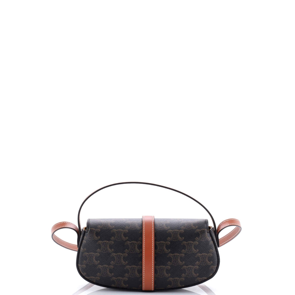 Tabou Clutch with Strap Triomphe Coated Canvas