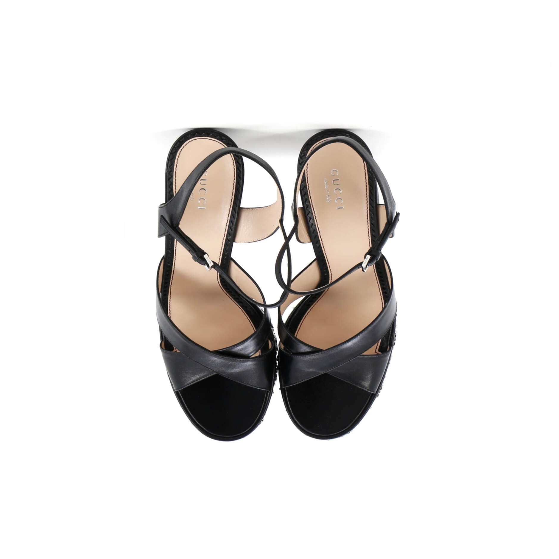 Women's Janaya GG Studded Platform Sandals Leather