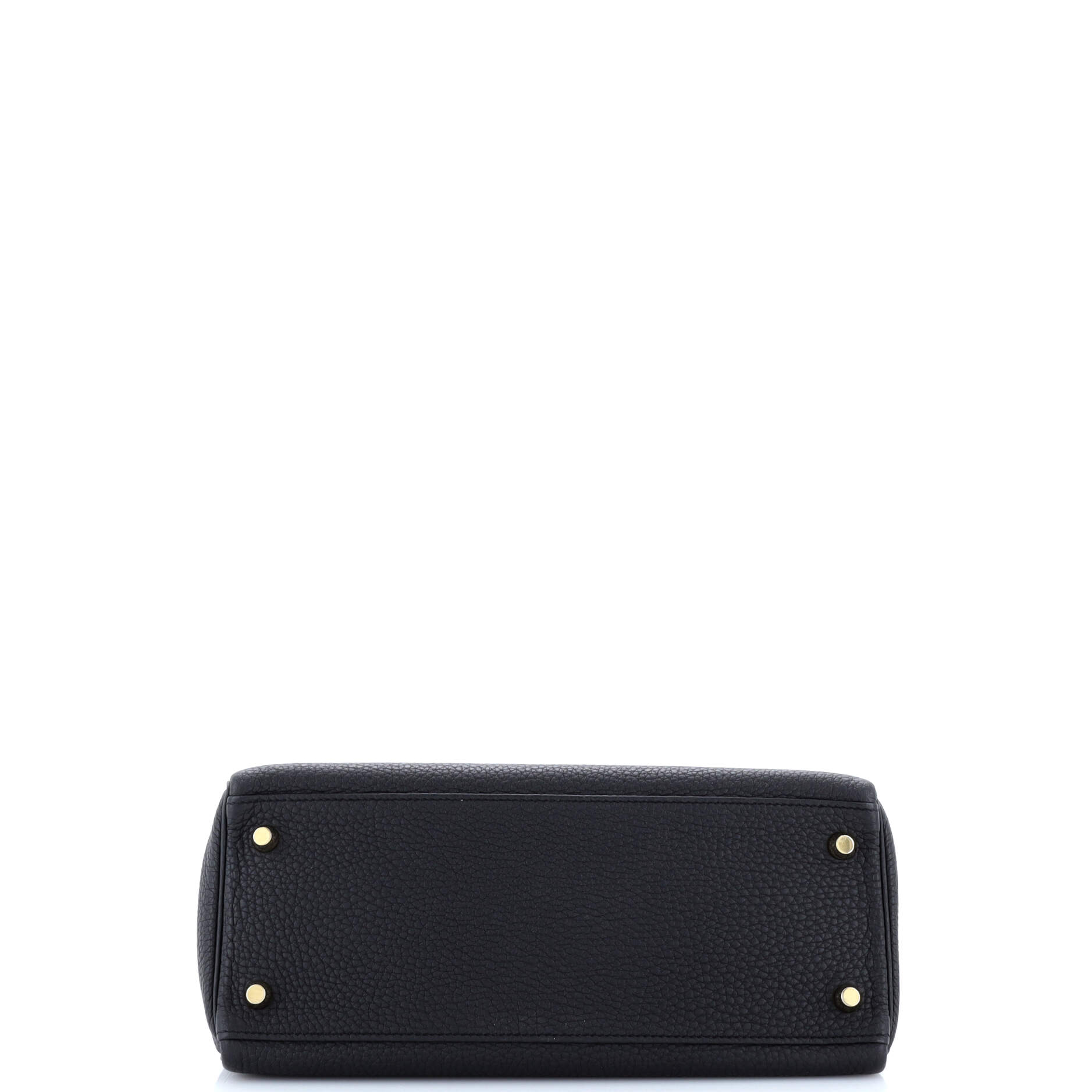 Kelly Handbag Noir Togo with Gold Hardware 28