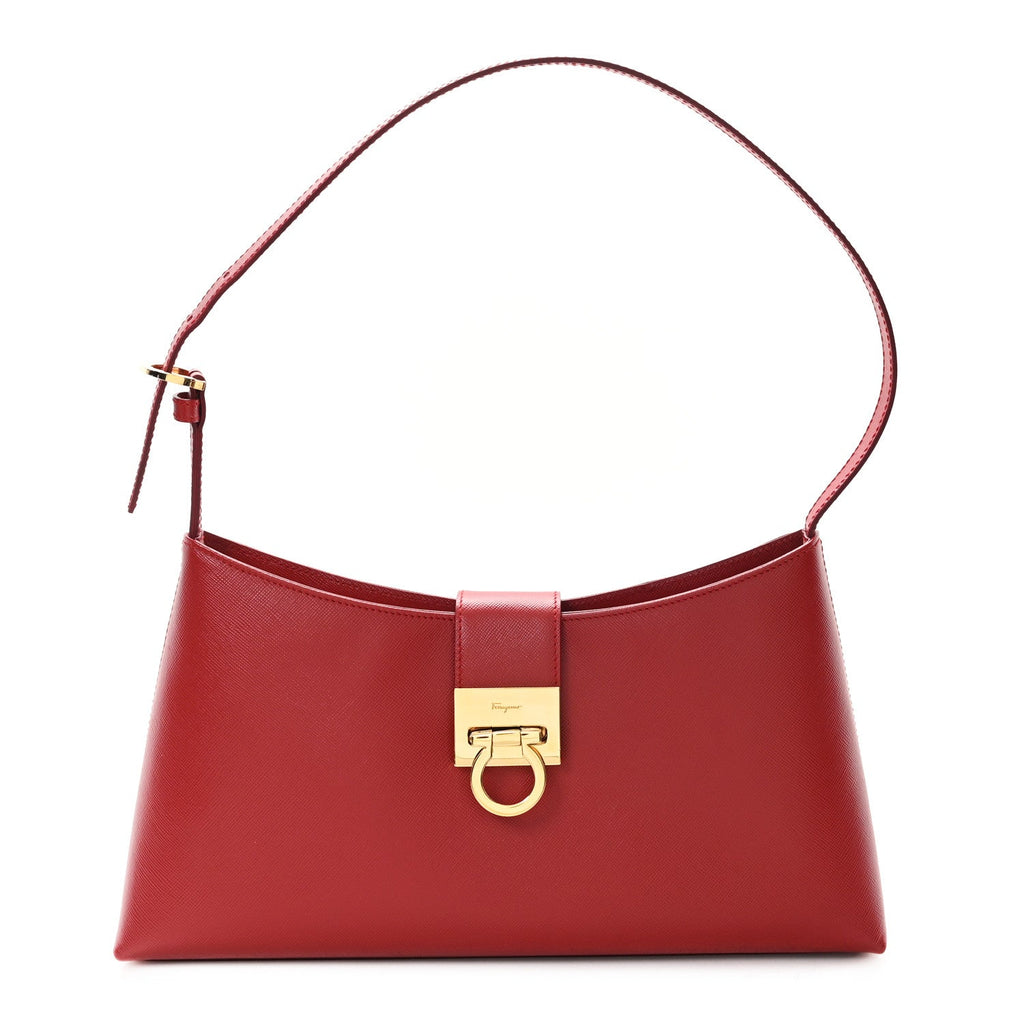 Saffiano Trifolio Shoulder Bag Coral