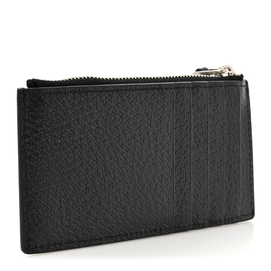 Dollar Calfskin GG Marmont Zip  Case Black