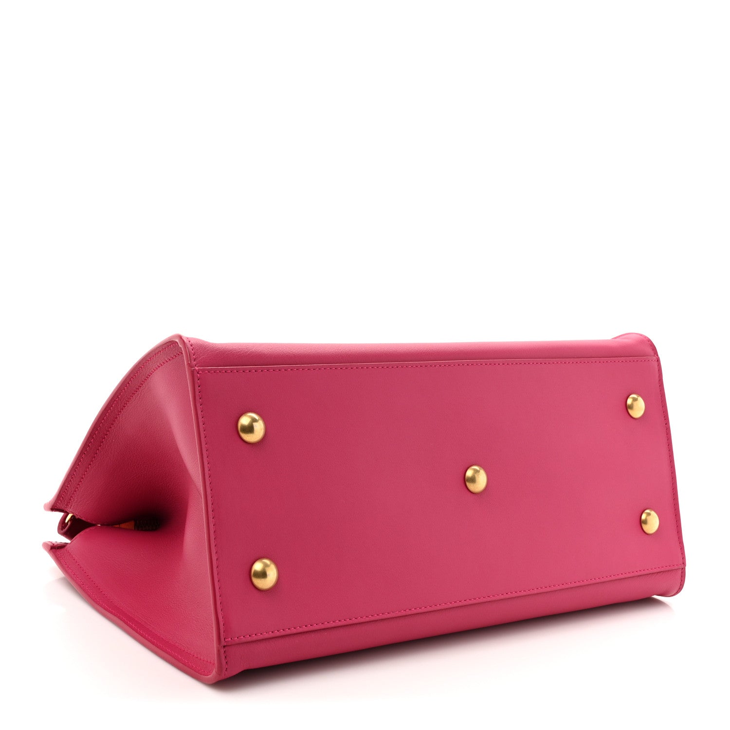 Calfskin Small Classic Y Cabas Fuchsia