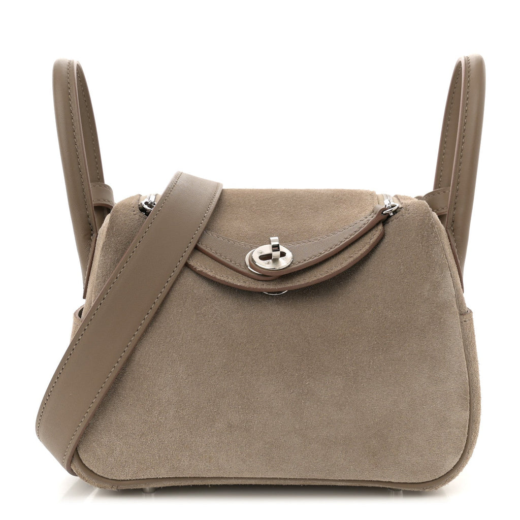 Veau Grizzly Swift Mini Lindy 20 Gris Caillou Etoupe