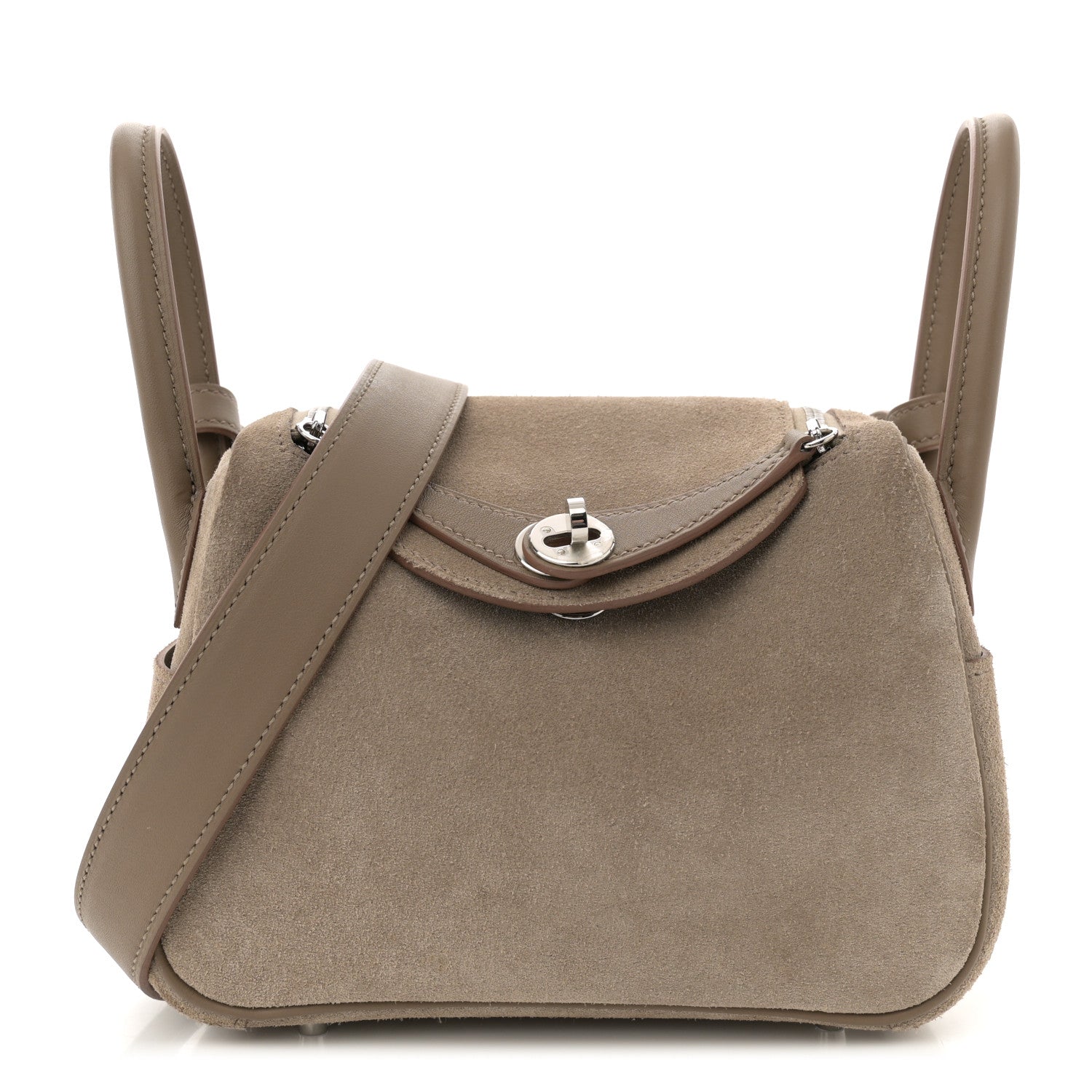 Veau Grizzly Swift Mini Lindy 20 Gris Caillou Etoupe