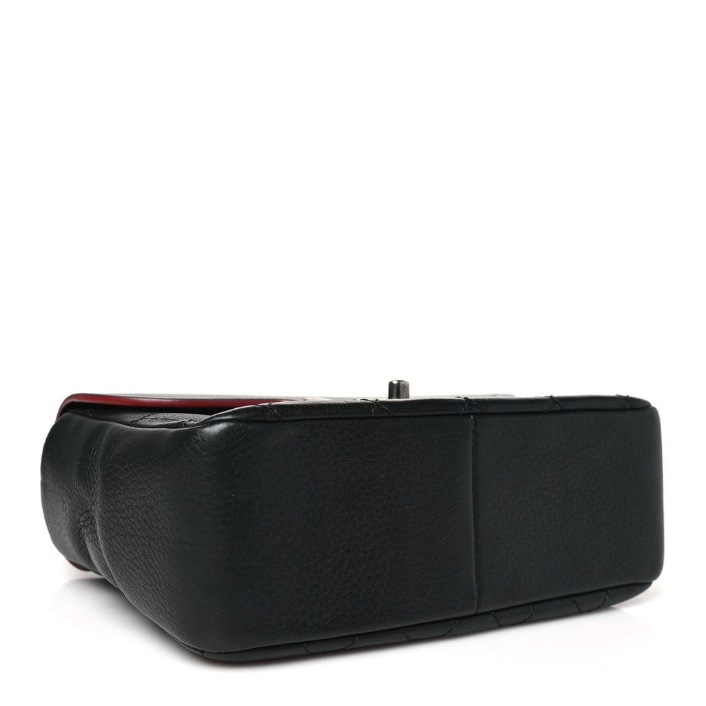 Grained Calfskin Archi Chic Flap Black