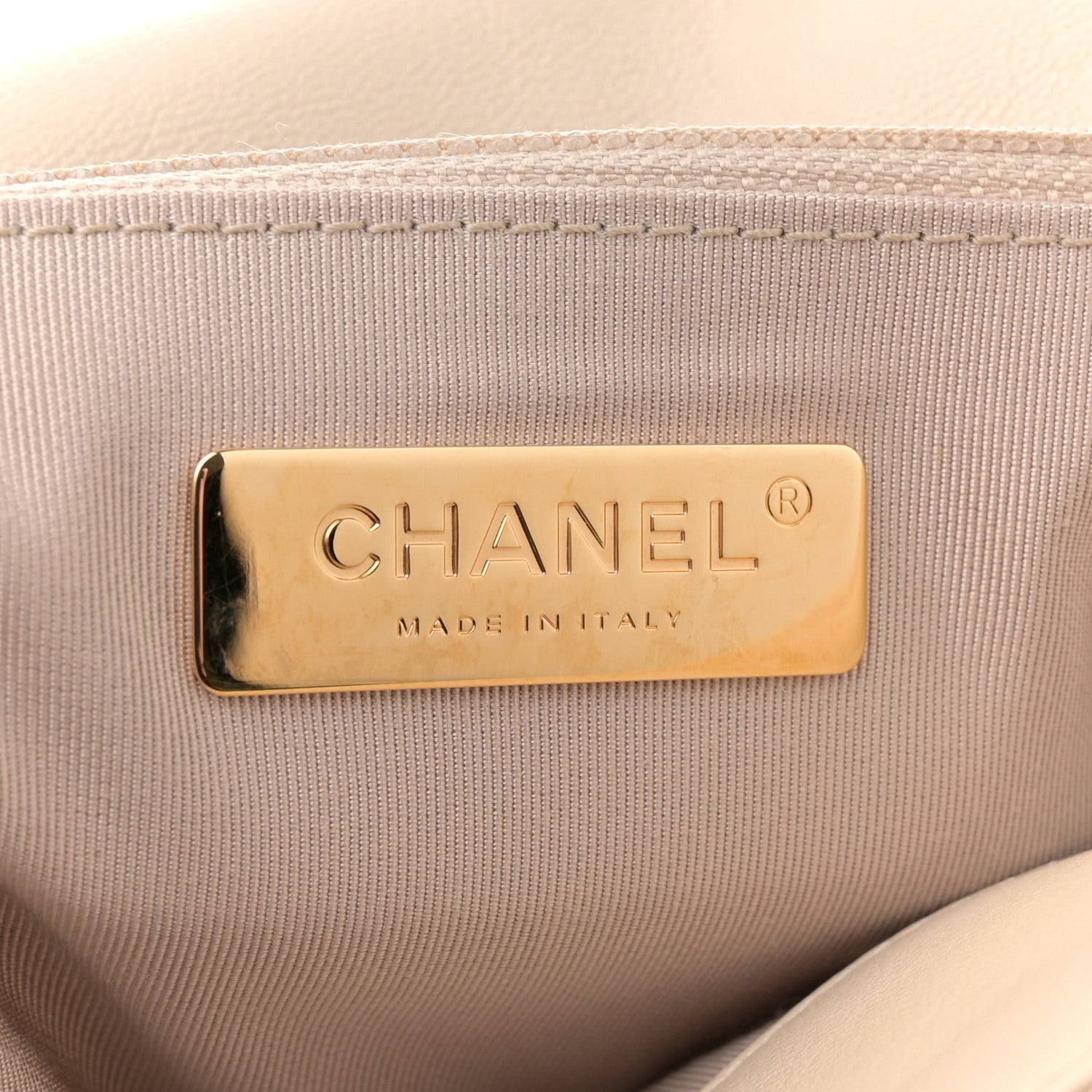 Goatskin Quilted Maxi Chanel 19 Flap Beige