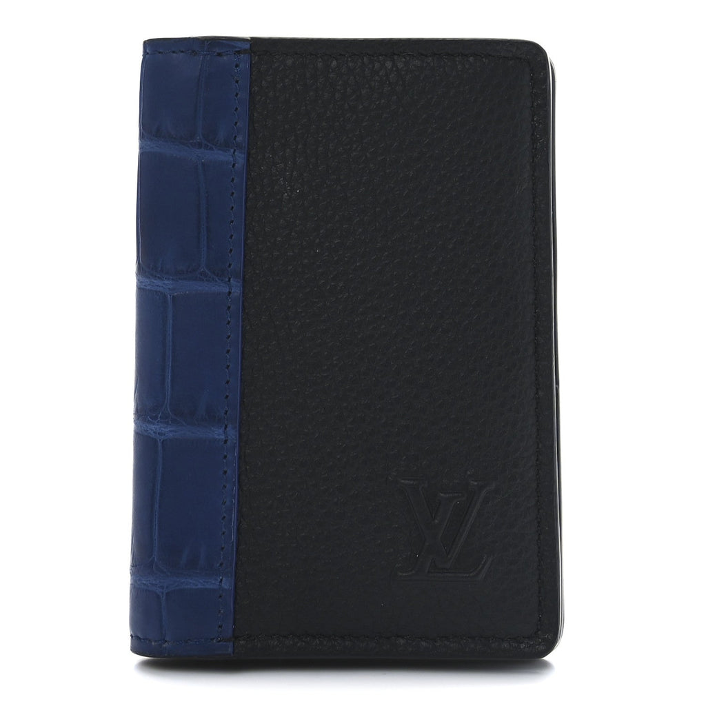 Crocodile Pocket Organizer Black Blue