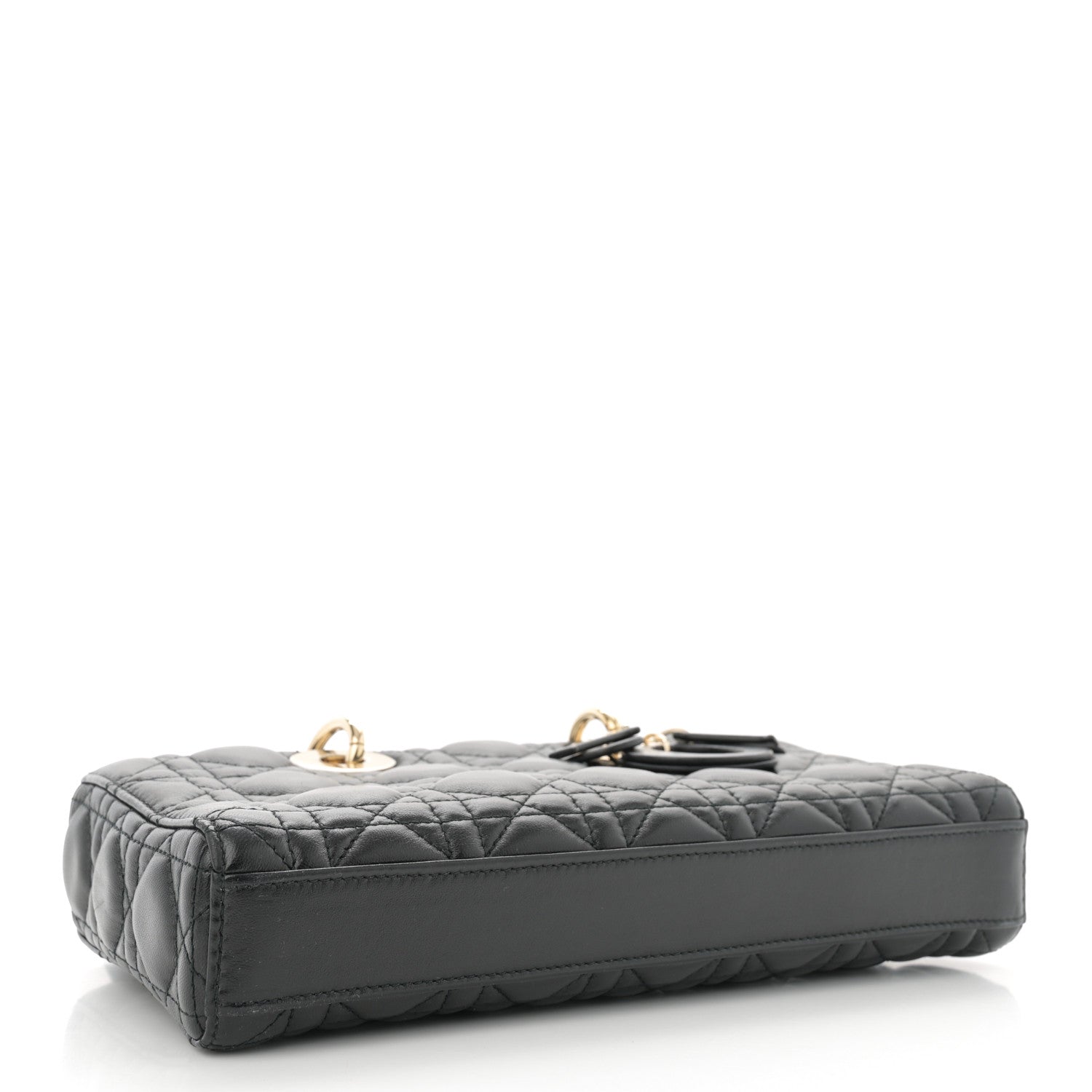 Lambskin Cannage Medium Lady D-Joy Black