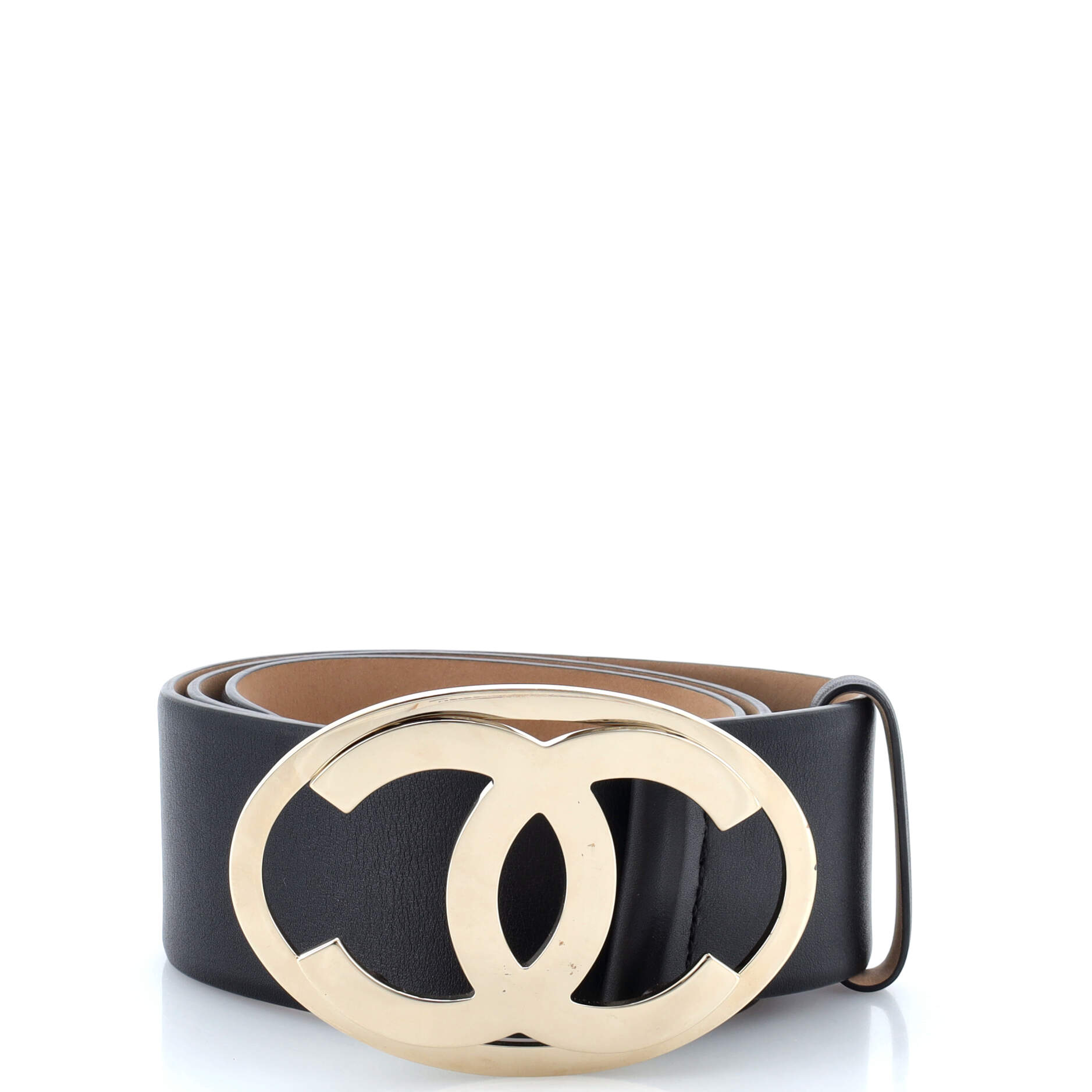 Oval CC Belt Calfskin Wide 95