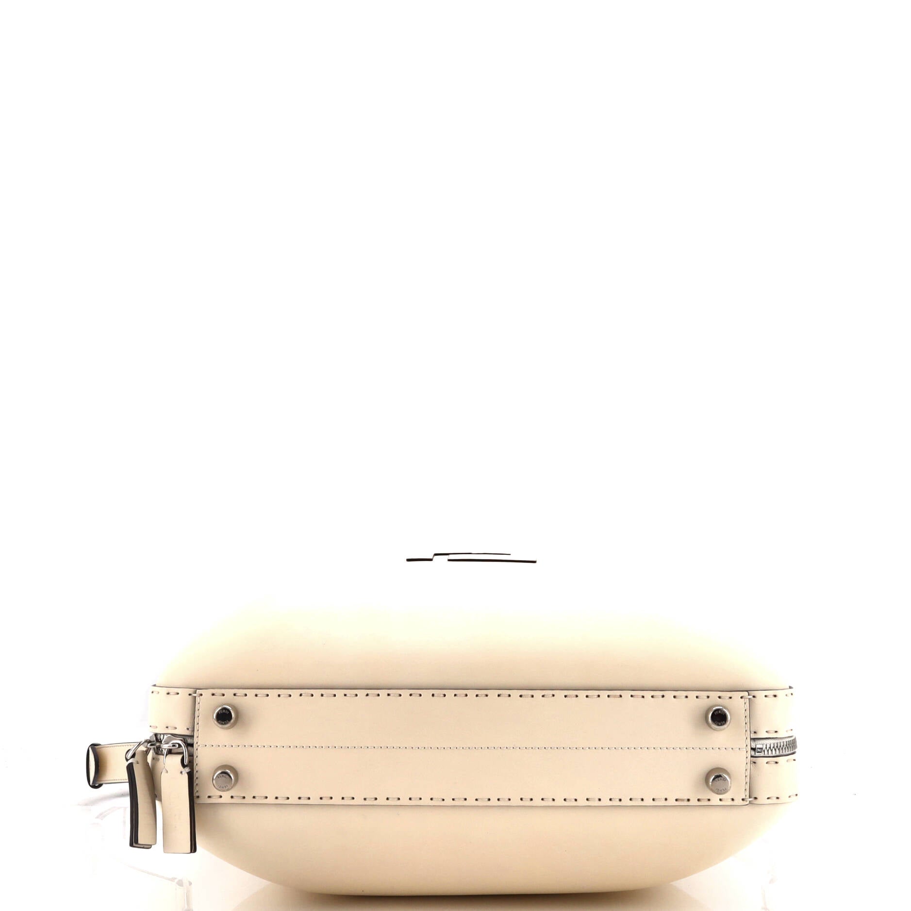 FF Logo Suitcase Crossbody Bag Leather Medium