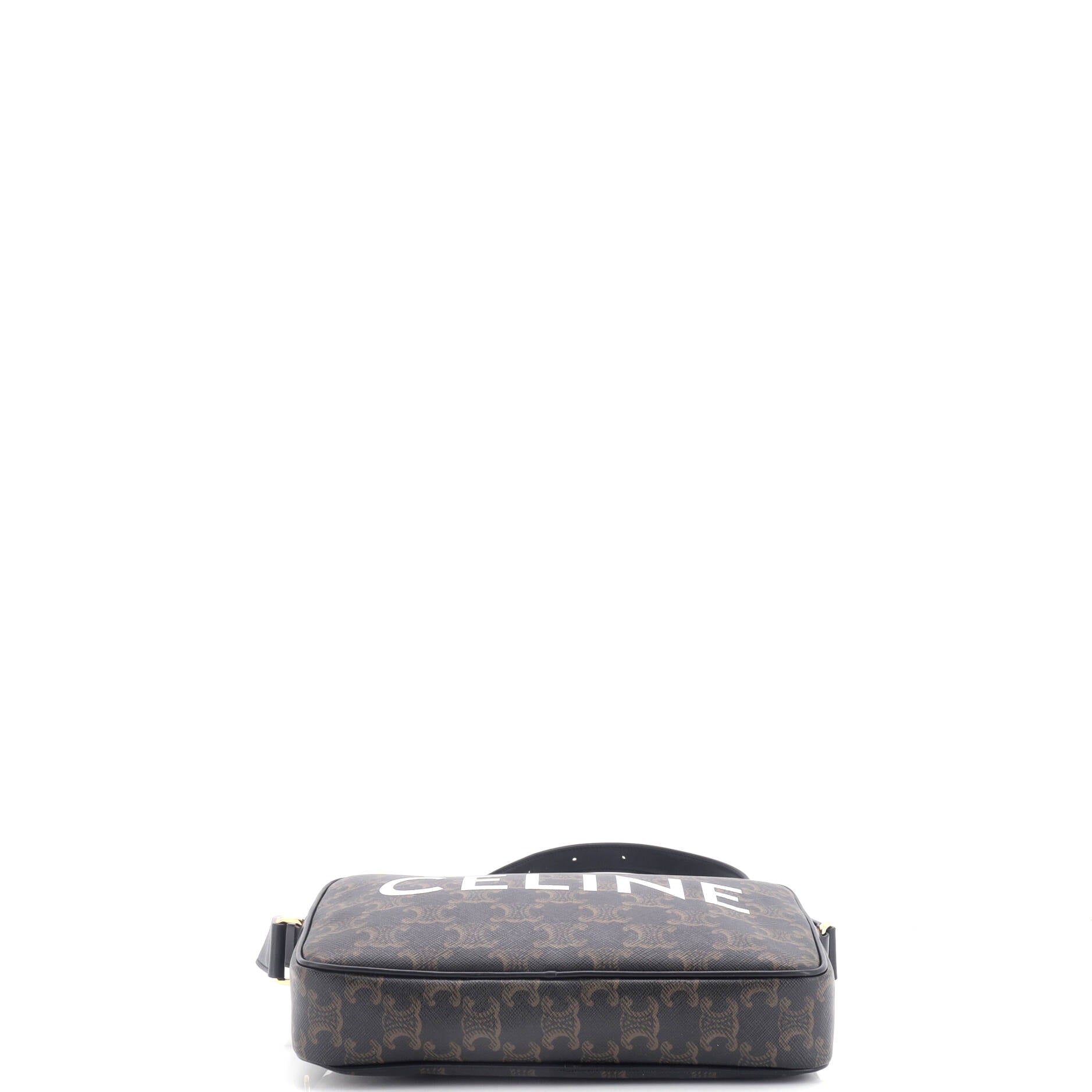 Logo Messenger Bag Triomphe Coated Canvas Medium