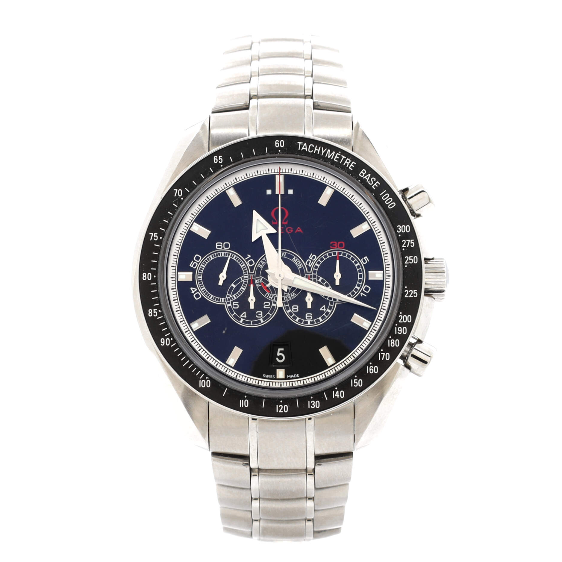 Speedmaster Date Olympic Timeless Chronograph Automatic Watch Stainless Steel 44