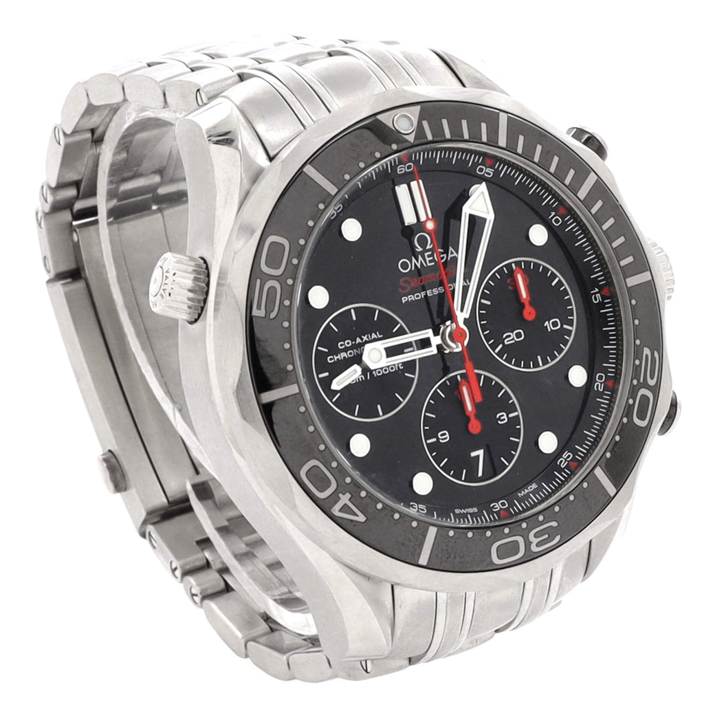 Seamaster Professional Diver 300M Co-Axial Chronometer Chronograph Automatic Watch Stainless Steel 44