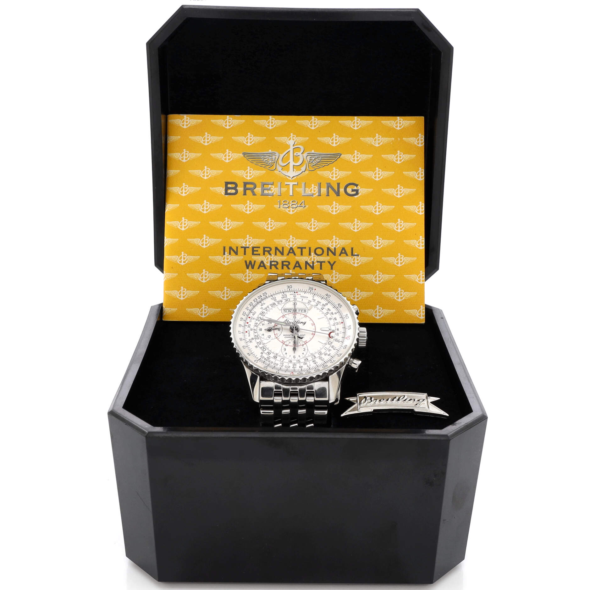 Navitimer Montbrillant Datora Chronograph Automatic Watch Stainless Steel 43